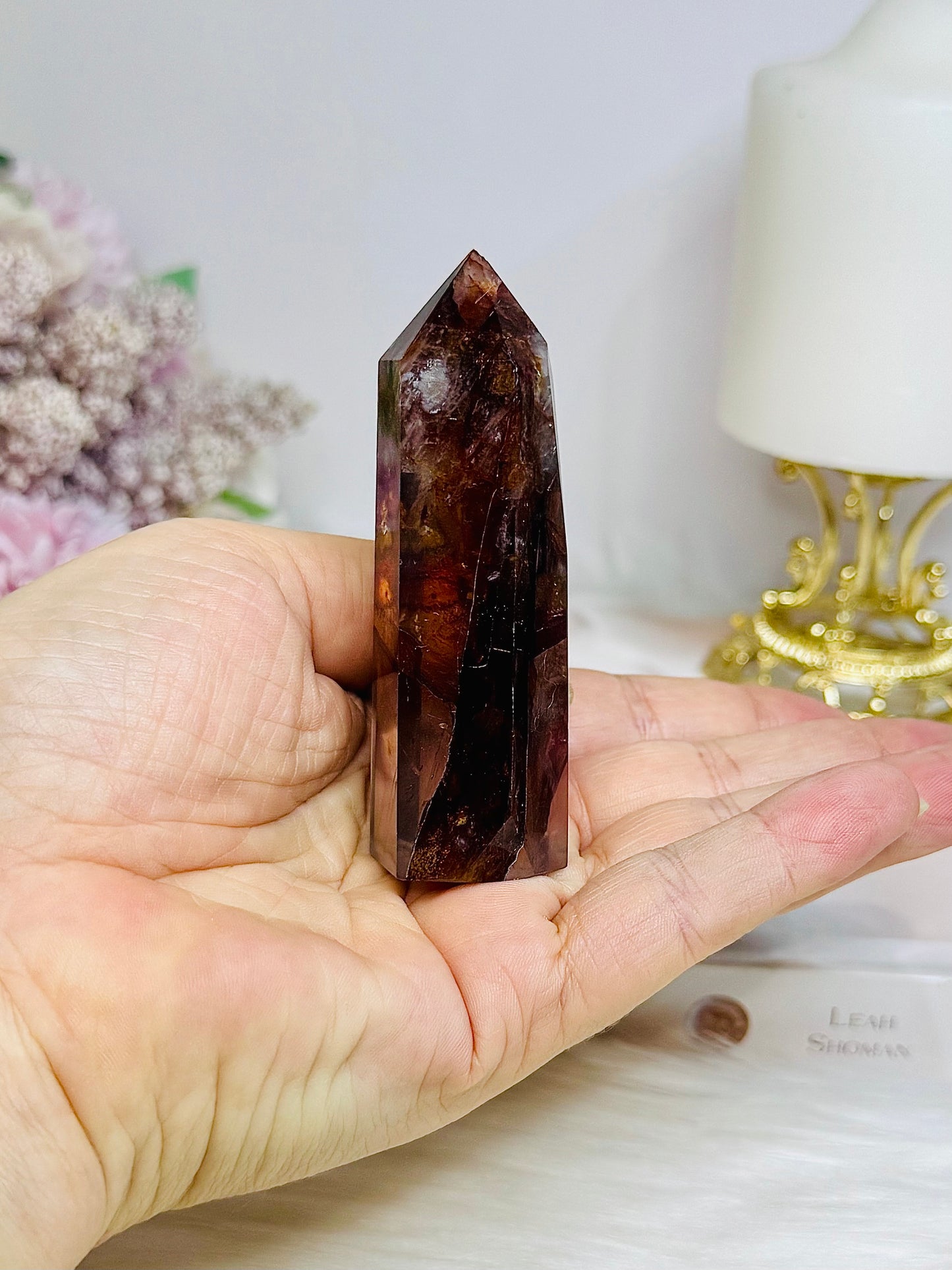 High Grade Fire Quartz Tower 8.5cm