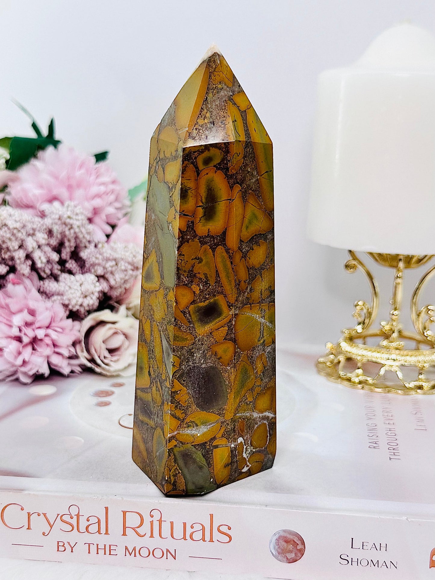 Large Chunky 15cm 408gram Fruit Jasper Tower