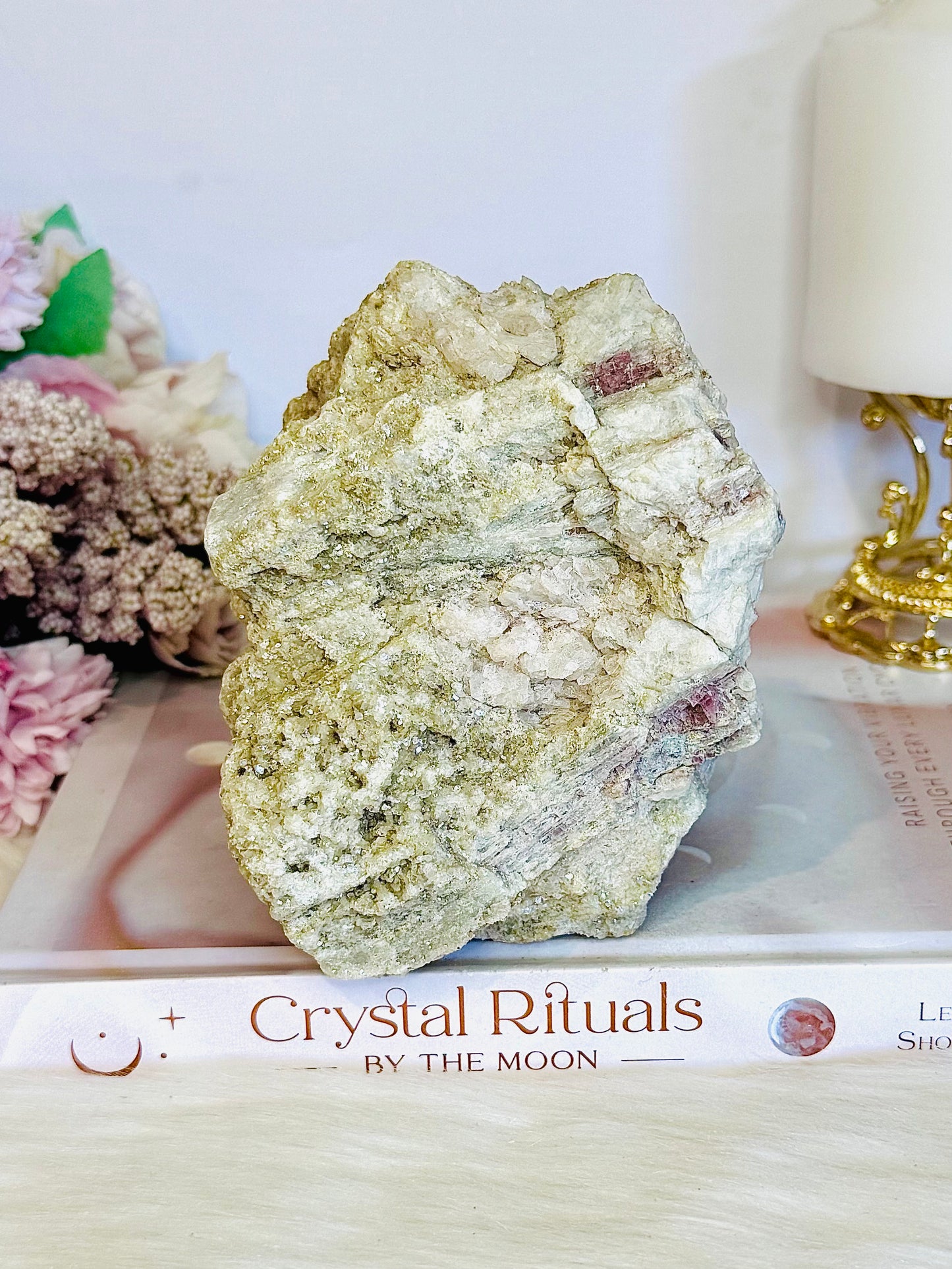 Pink Tourmaline Natural Large Sparkling Specimen | Freeform 1.48KG