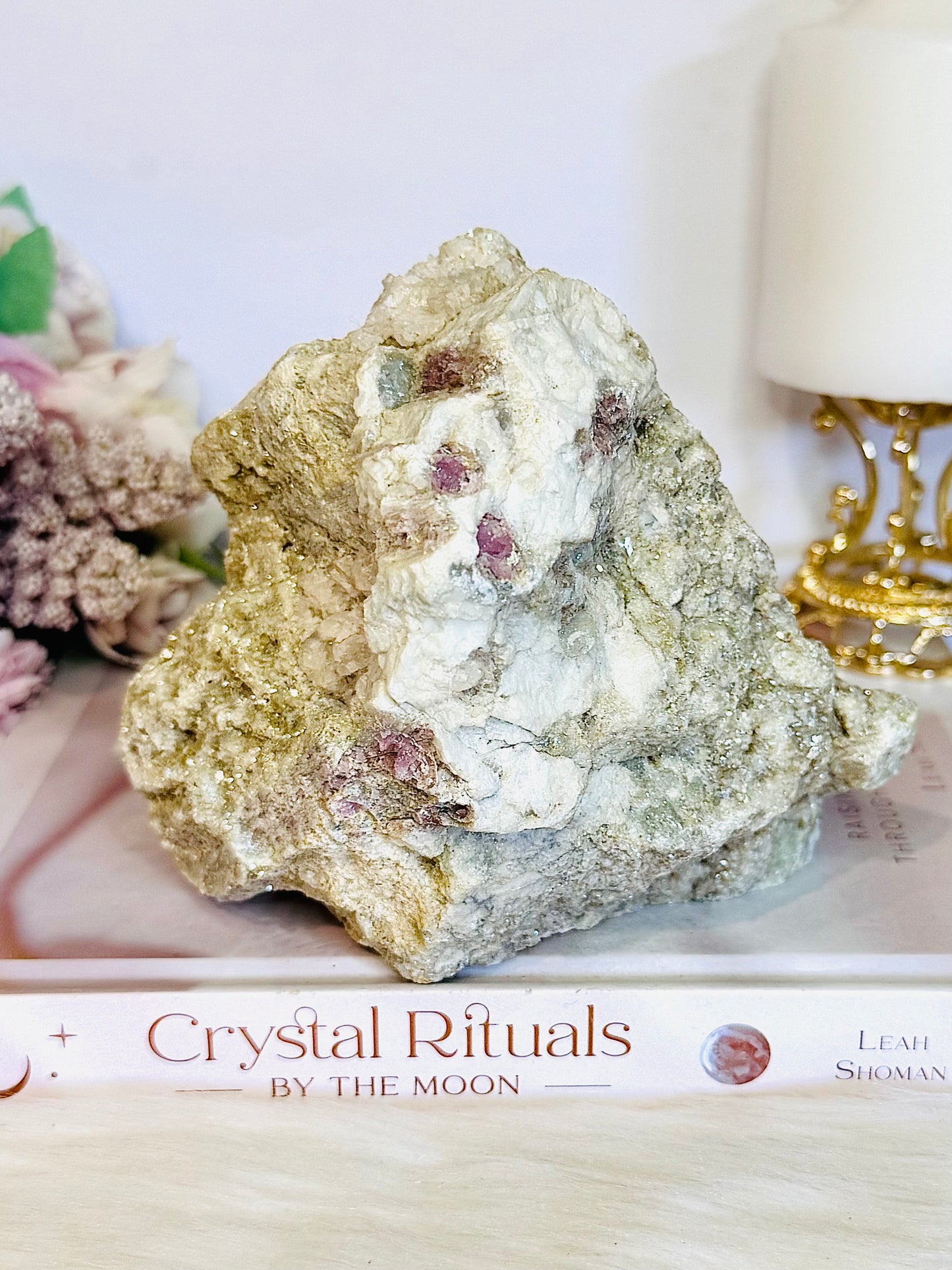 Pink Tourmaline Natural Large Sparkling Specimen | Freeform 1.48KG