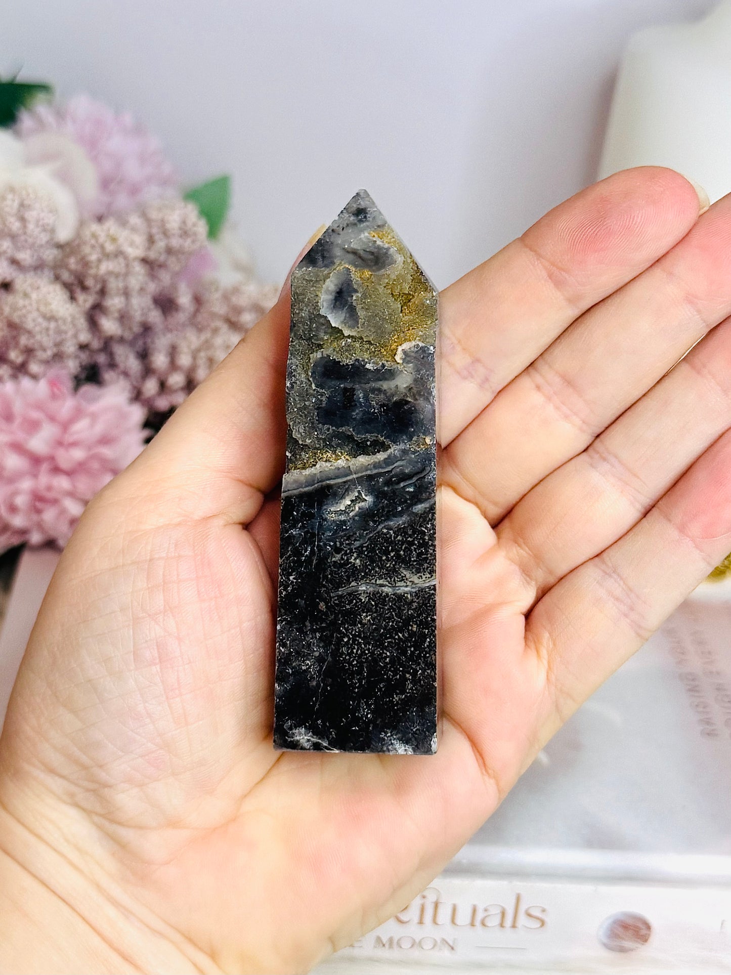 Black Sphalerite Tower 9cm