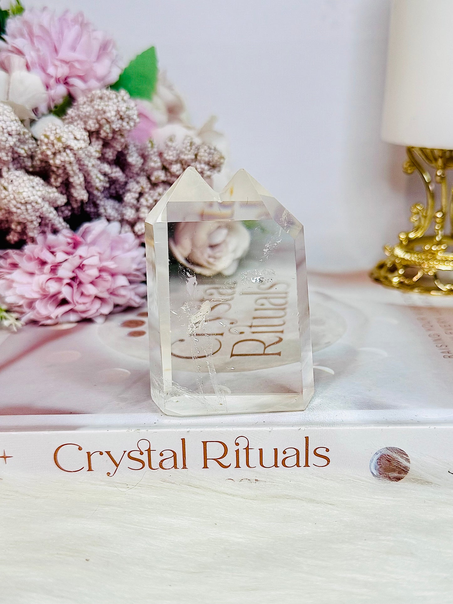 Beautiful Clear Quartz Double Tower 7cm