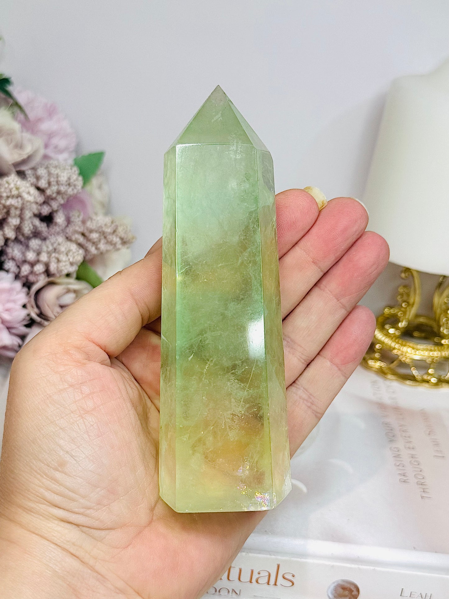 Green Fluorite Tower 12.5cm