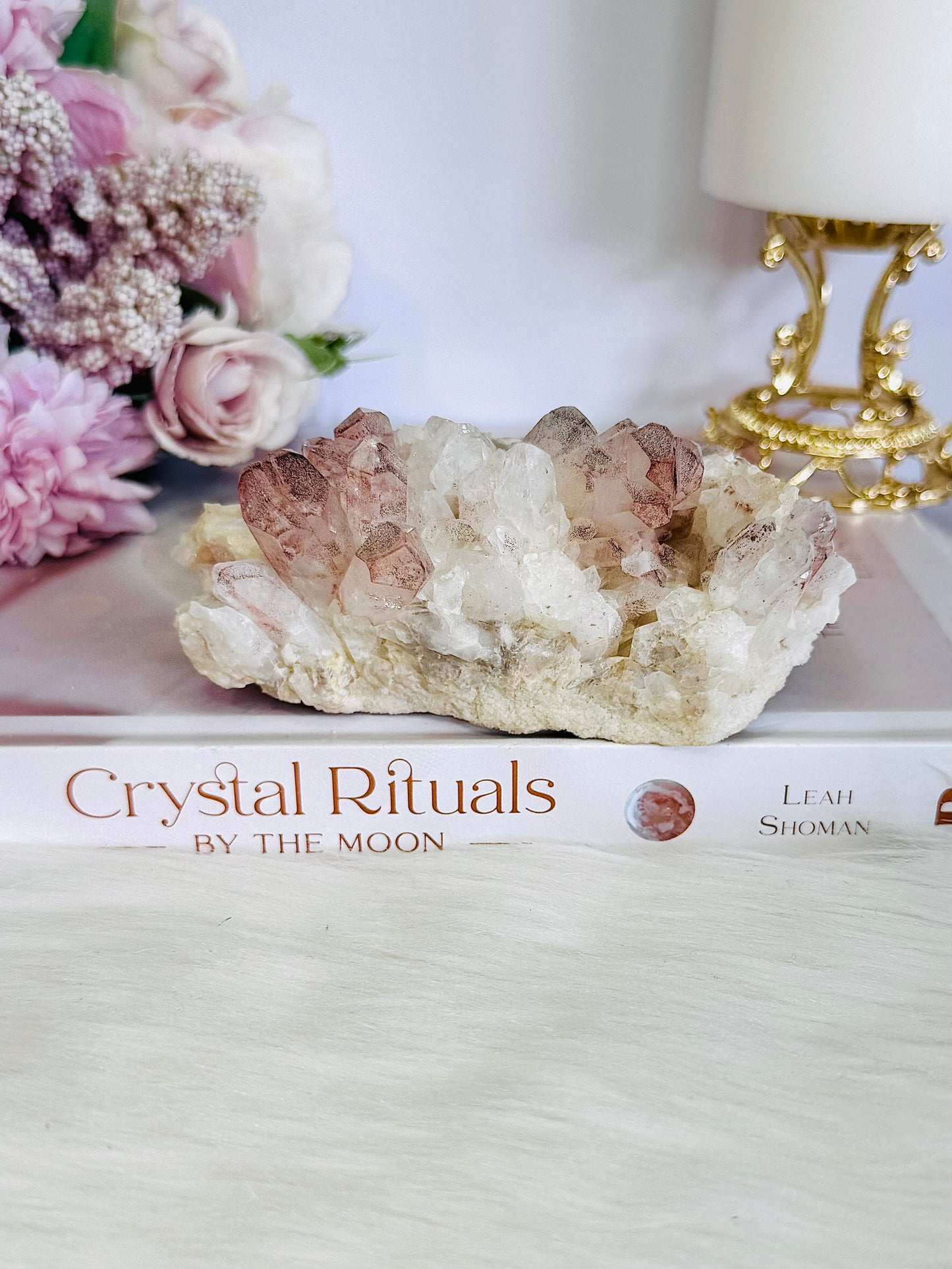 Incredible Natural Pink Lithium Quartz Cluster 10.5cm