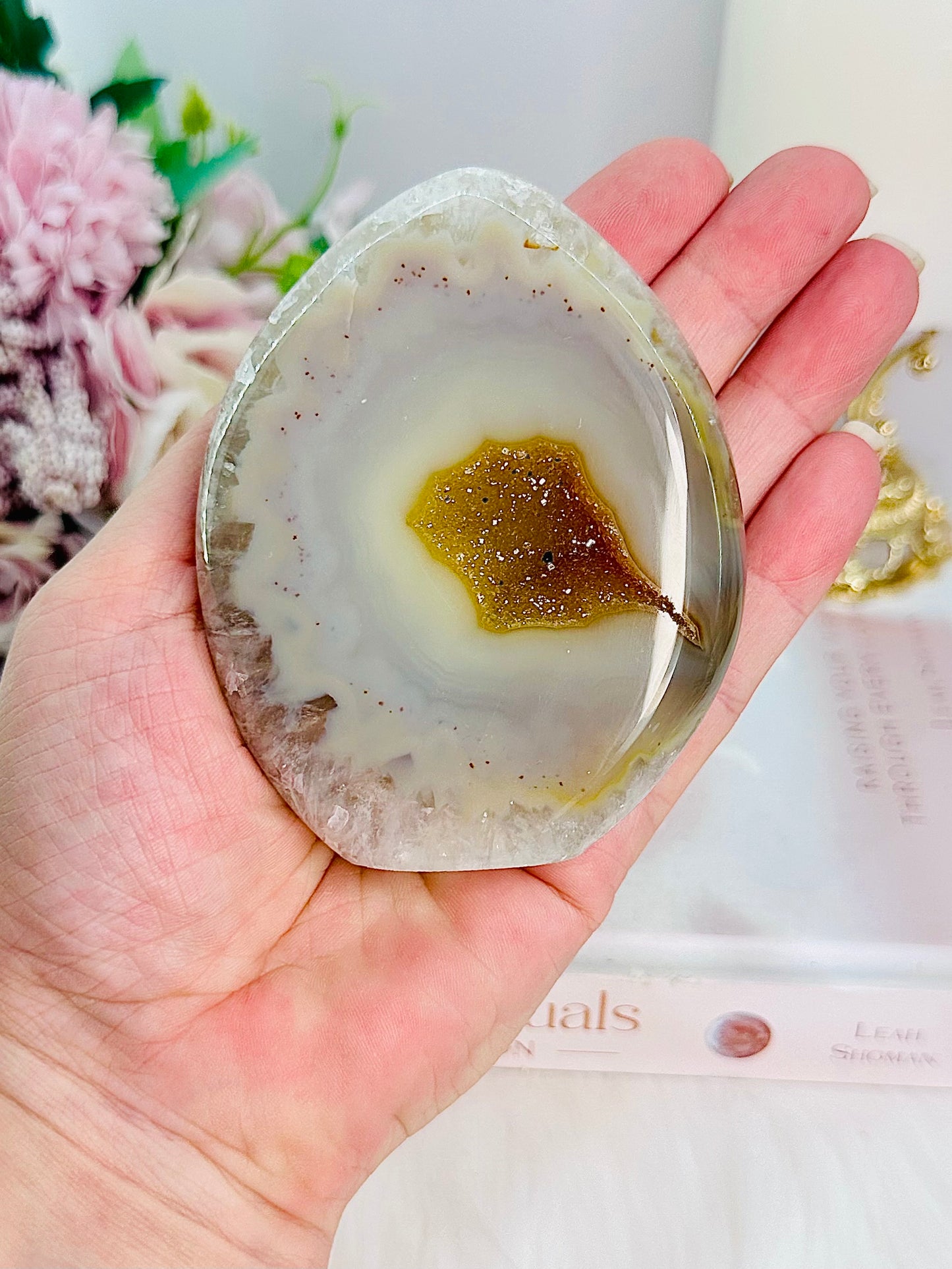 Stunning Druzy Agate Freeform From Brazil 289grams