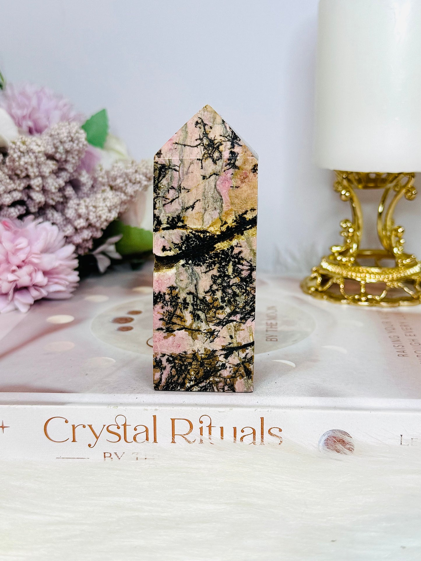 Rhodonite Chunky Tower 9.5cm 302g