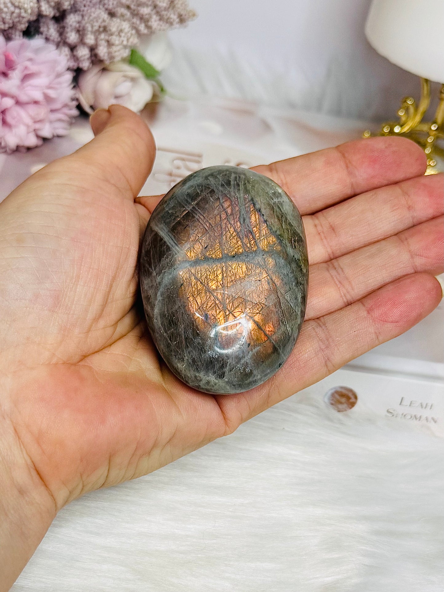 Large Labradorite Palm Stone 7cm