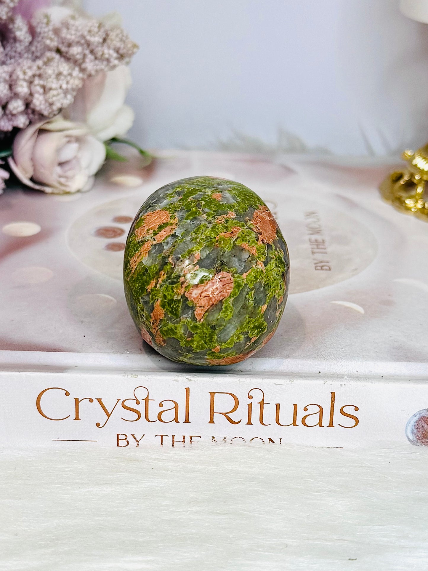 Unakite Carved Skull 6cm