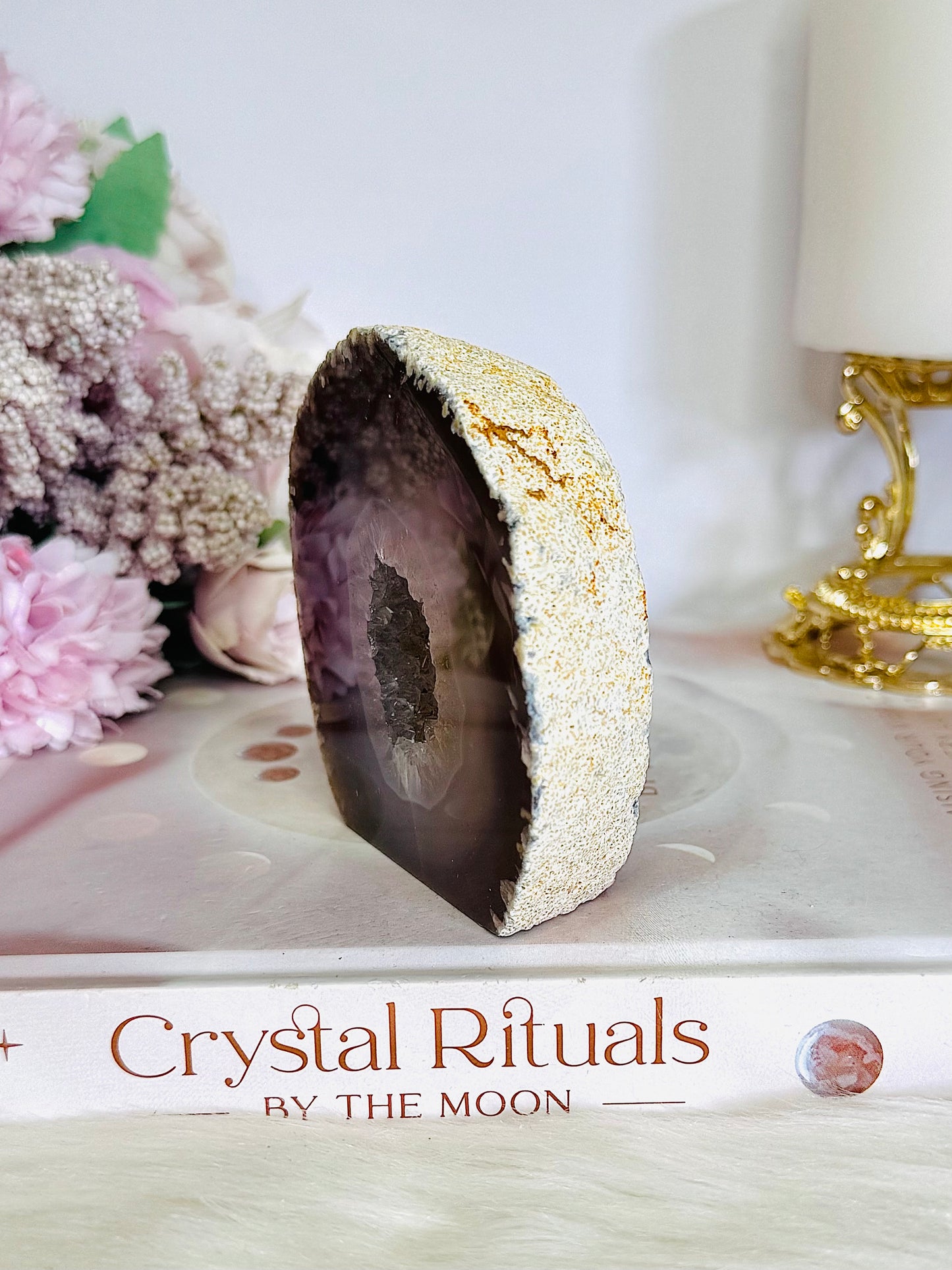 Druzy Agate Geode Freeform 250grams