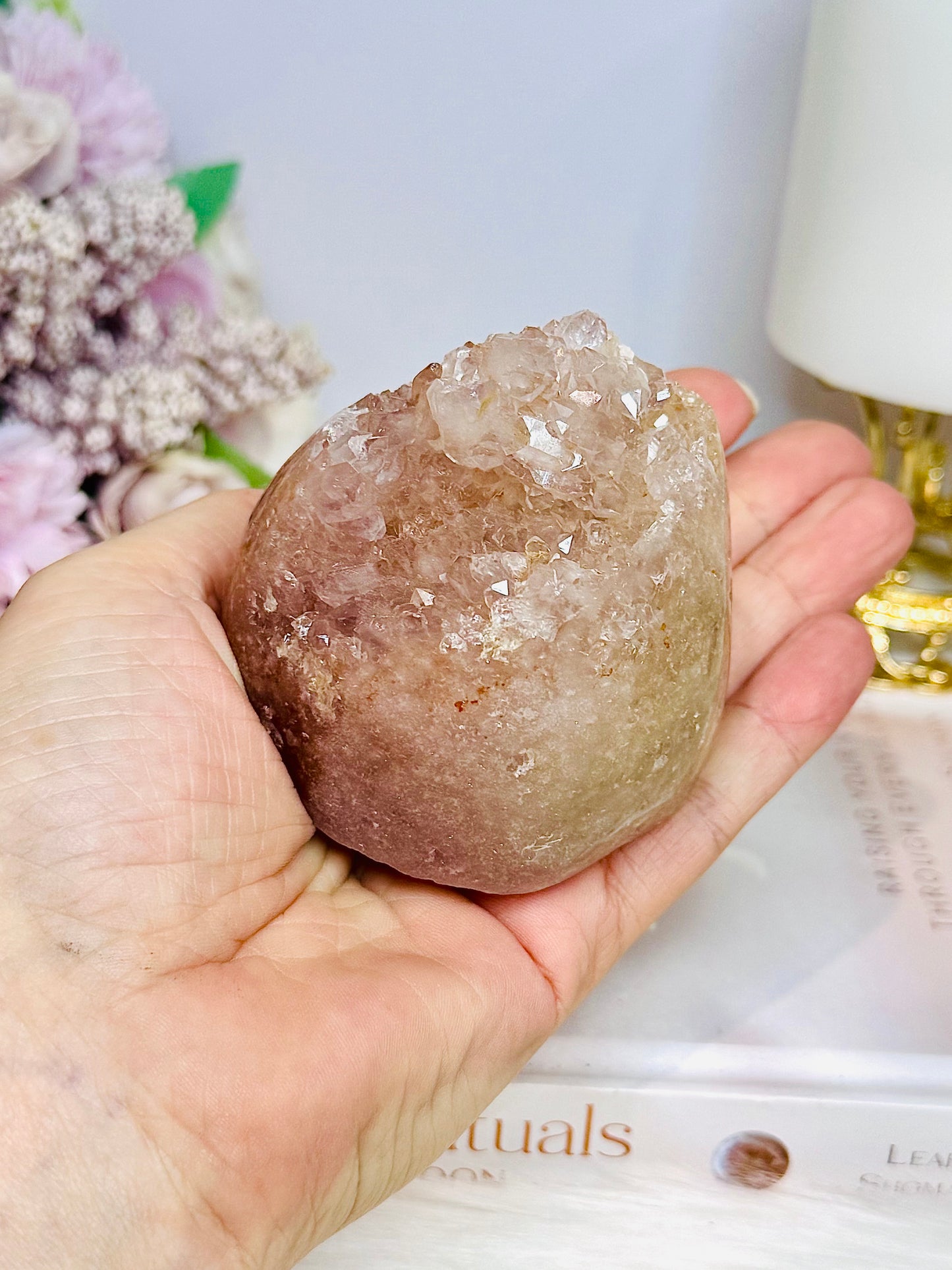 Pink Amethyst Druzy Freeform 307g