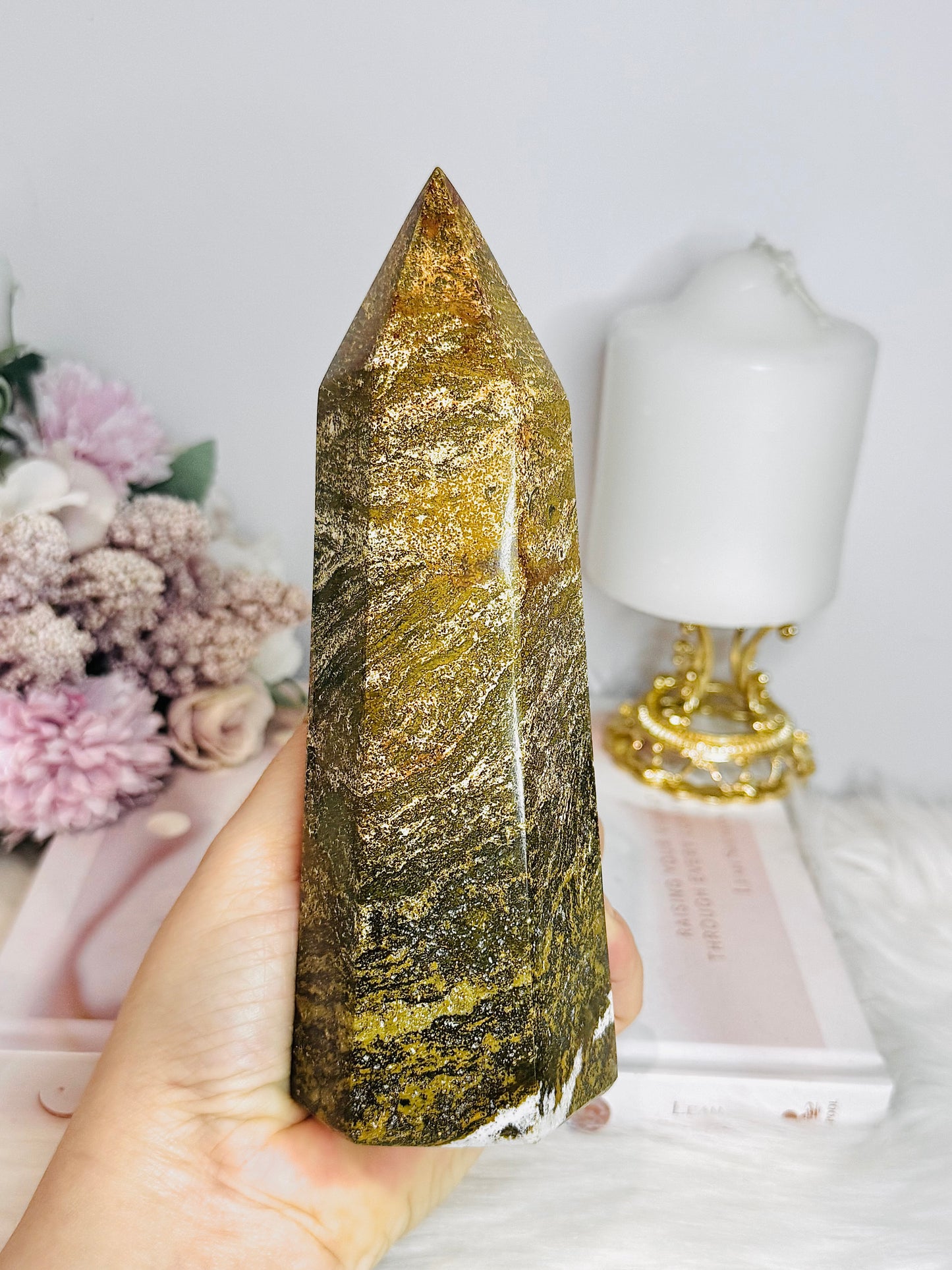 Large Ocean Jasper Tower 18cm 739g