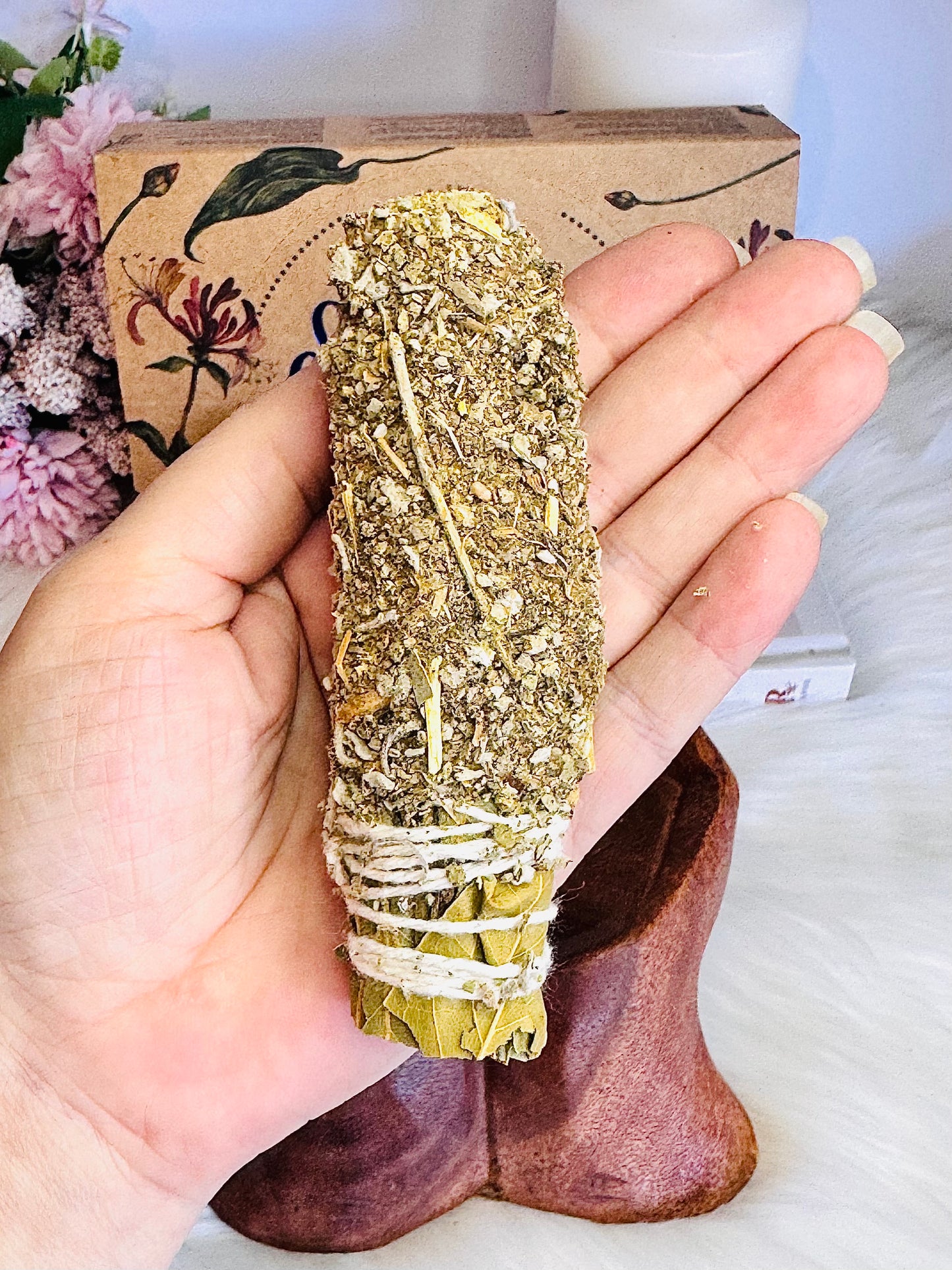 White Sage & Herb Smudge Cleansing Stick $18 each