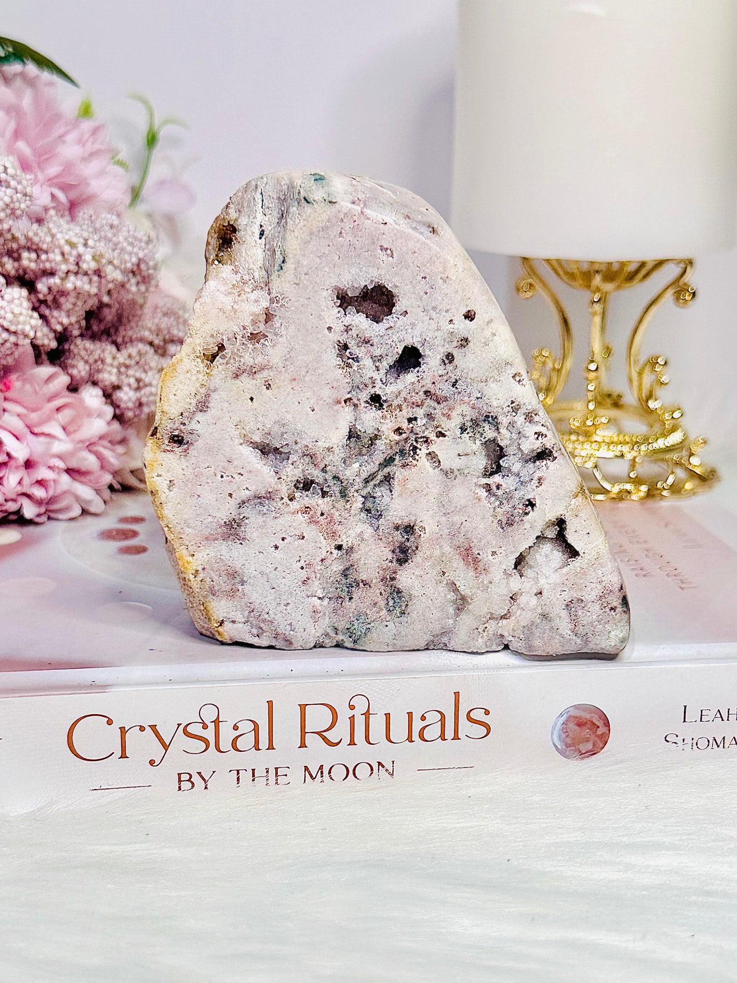 ⚜️ SALE ⚜️ Large 679gram Natural Pink Amethyst Chunky Druzy Freeform From Brazil