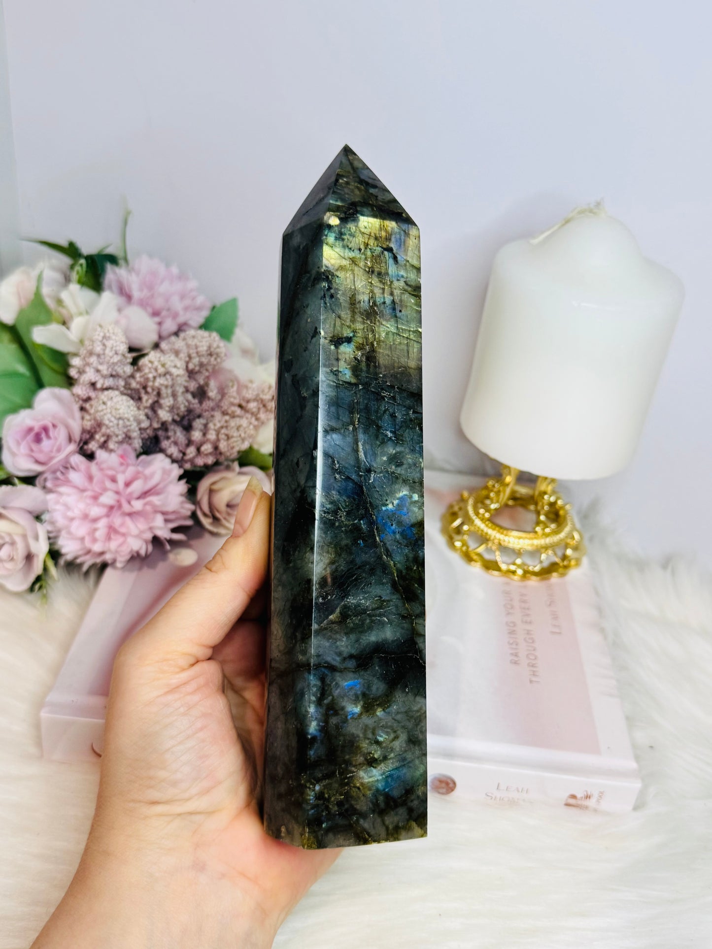 Large Labradorite Tower Full of Flash 20cm 799g