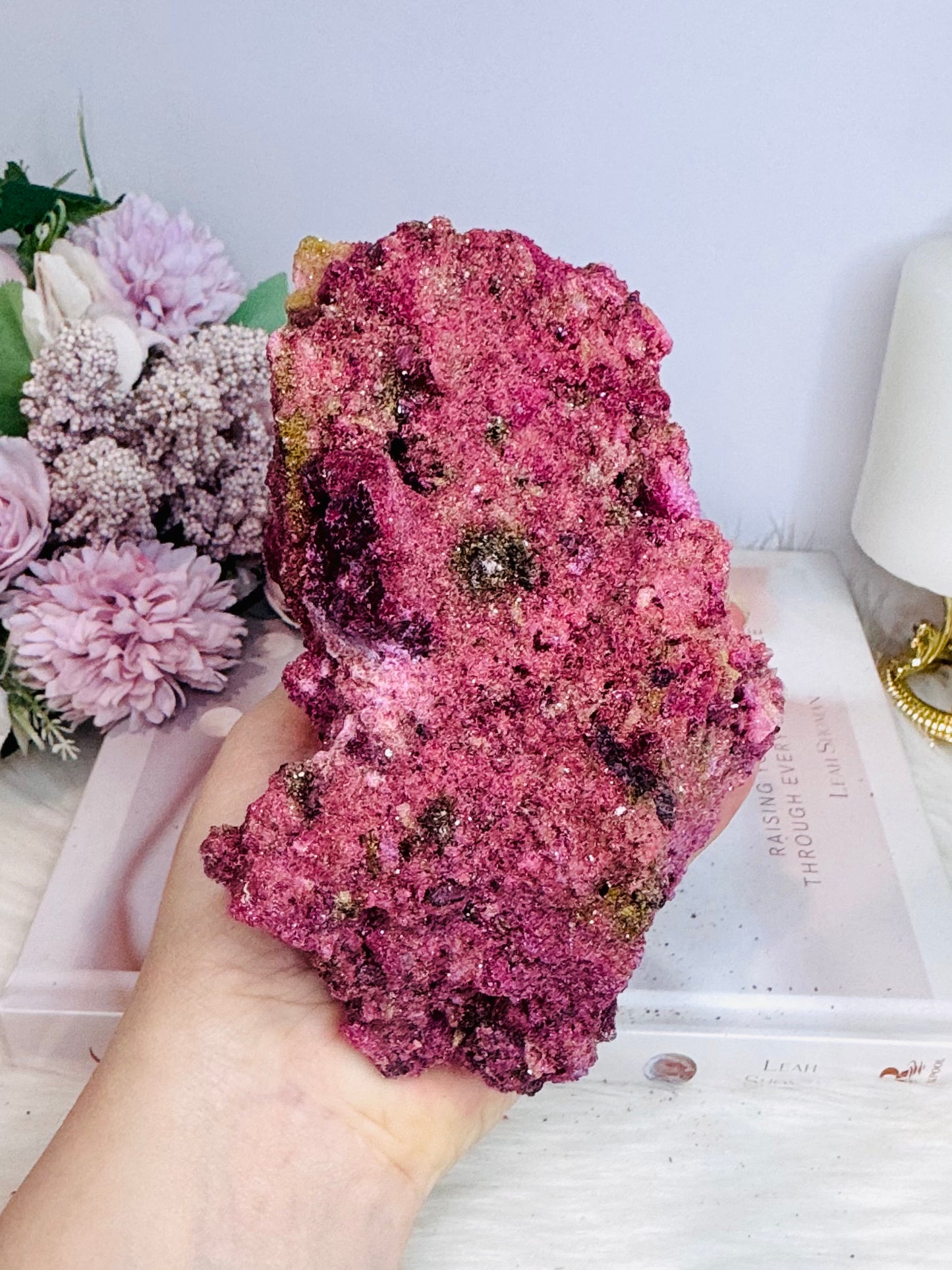 ⚜️ SALE ⚜️ Large Sparkling Honeycomb Ruby Specimen 989g (chemically identical to Natural Ruby)
