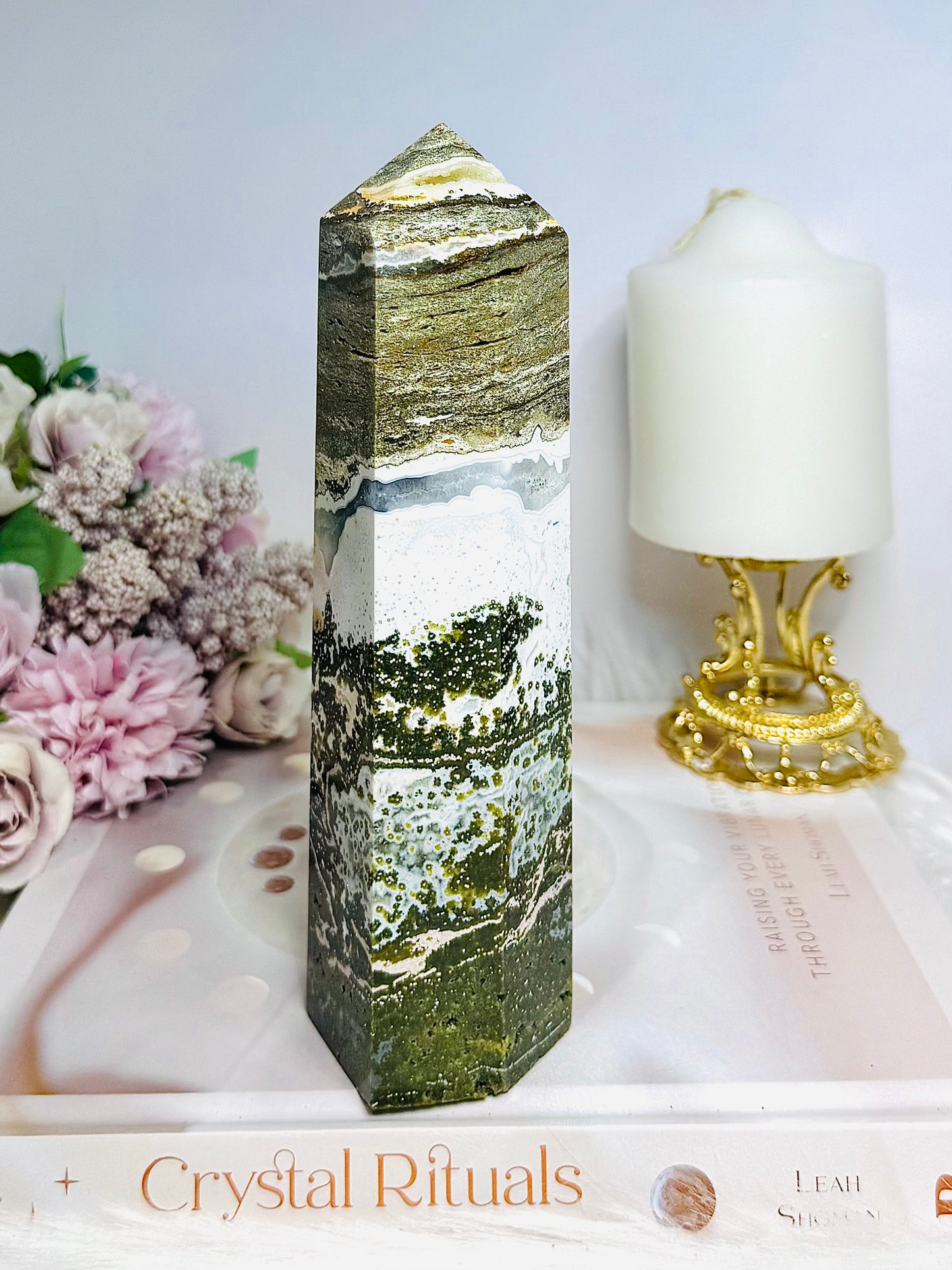 Chunky Ocean Jasper Tower 18cm 751g