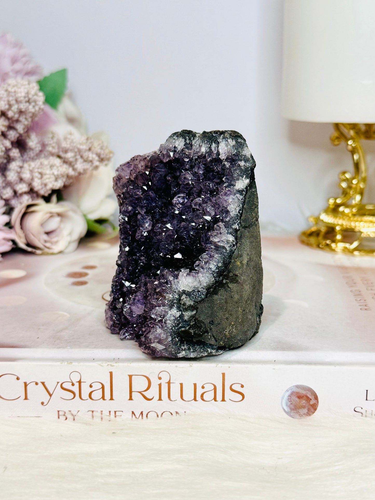 Amethyst Base Cut Cluster 7cm