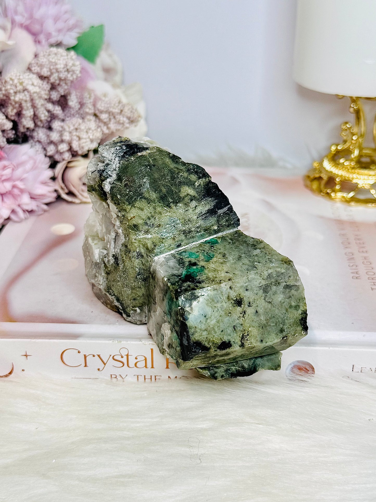 Natural Large Green Emerald Chunky Specimen 412g