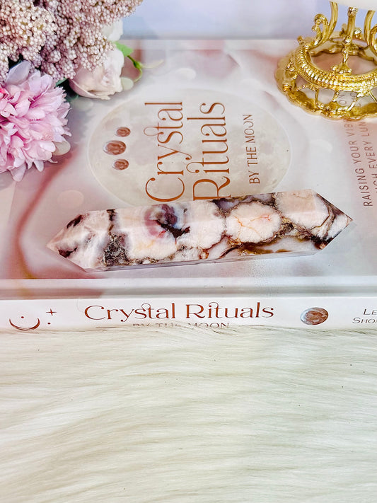 Flower Agate Double Terminated Point 12.5cm