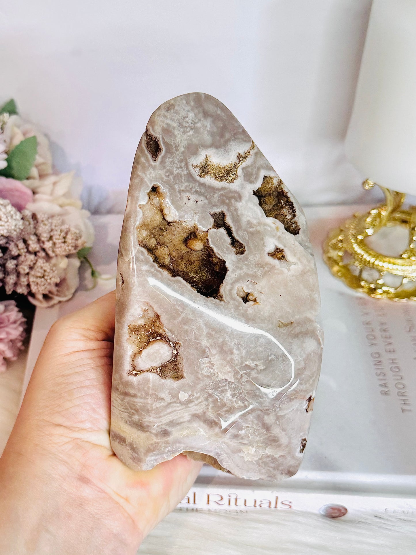 Pink Amethyst Druzy Freeform Large 786grams