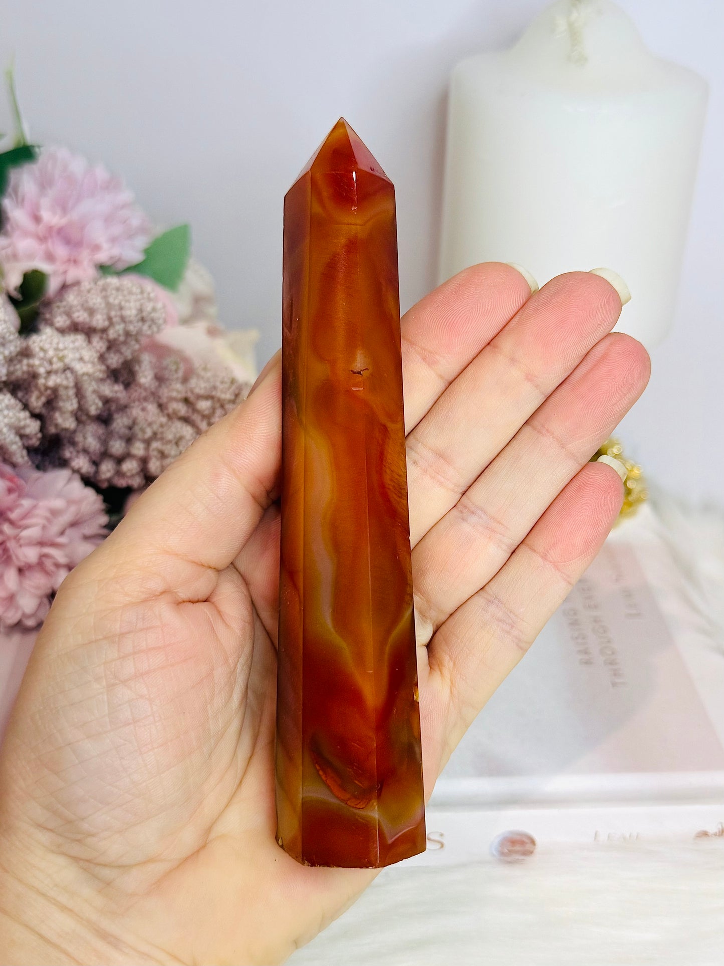 Carnelian Tower 14cm