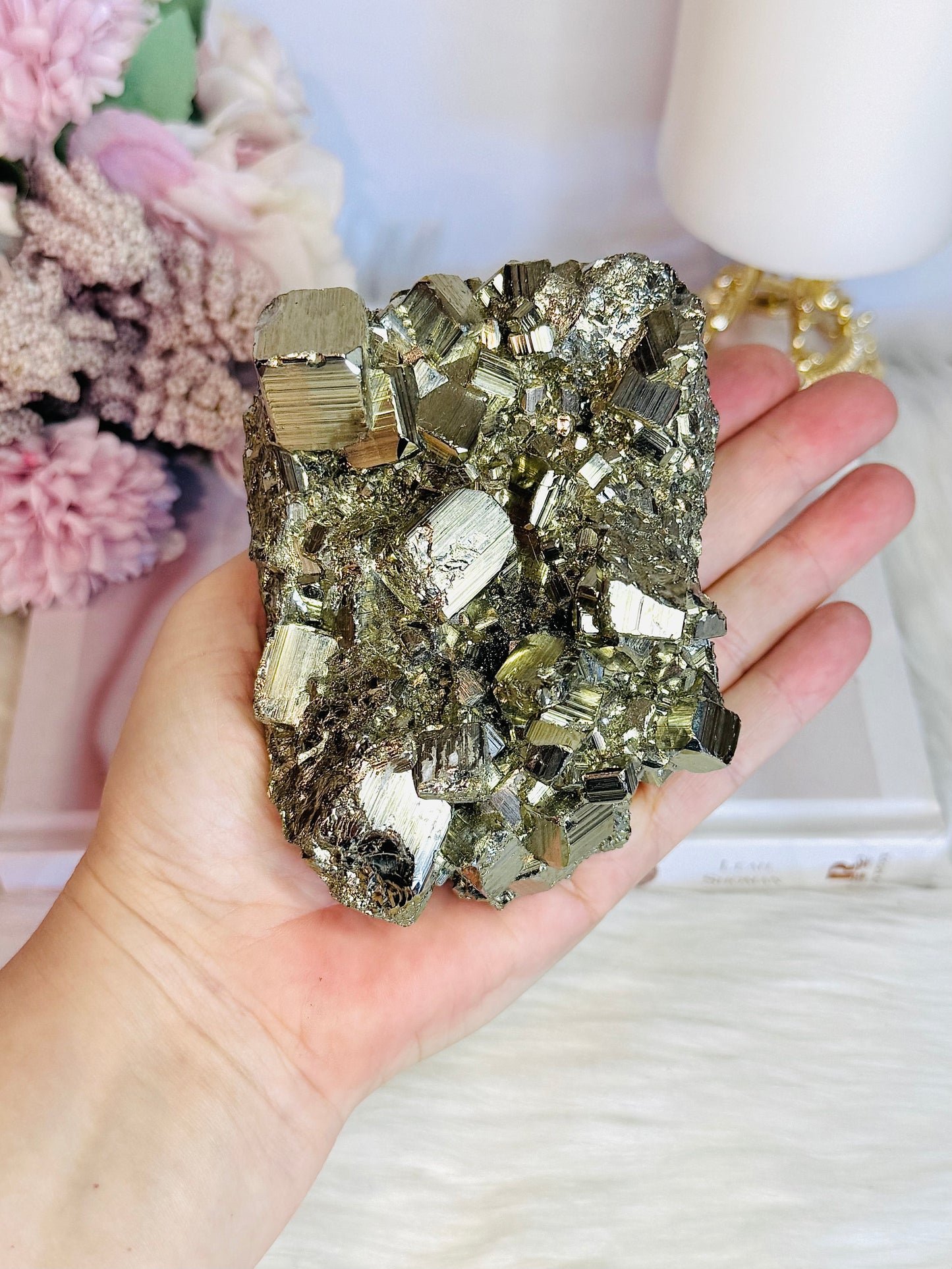 High Grade Natural Large Cubed Pyrite Specimen 1.02KG