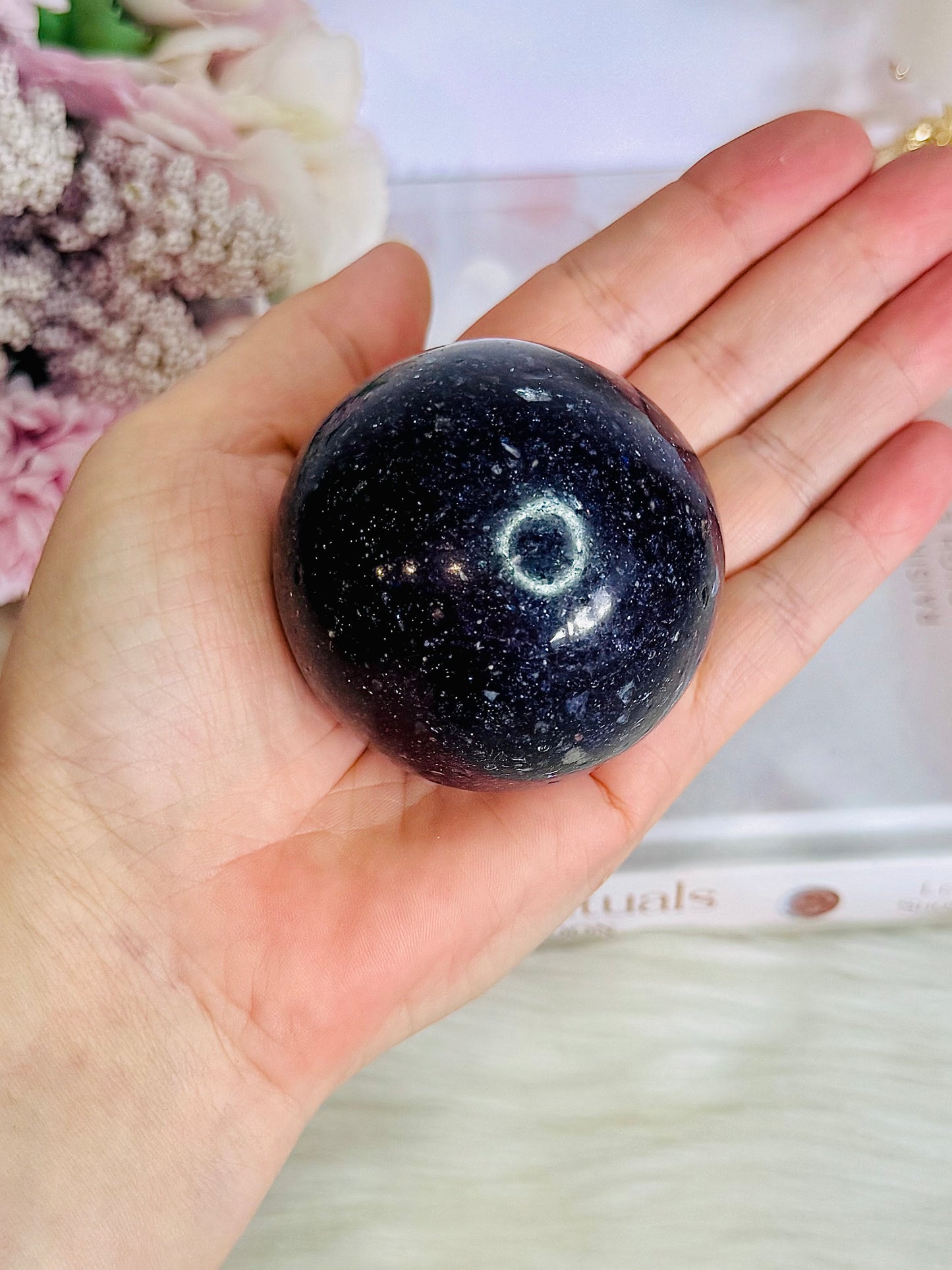 Purple Lepidolite | Mica Sphere On Stand 271grams