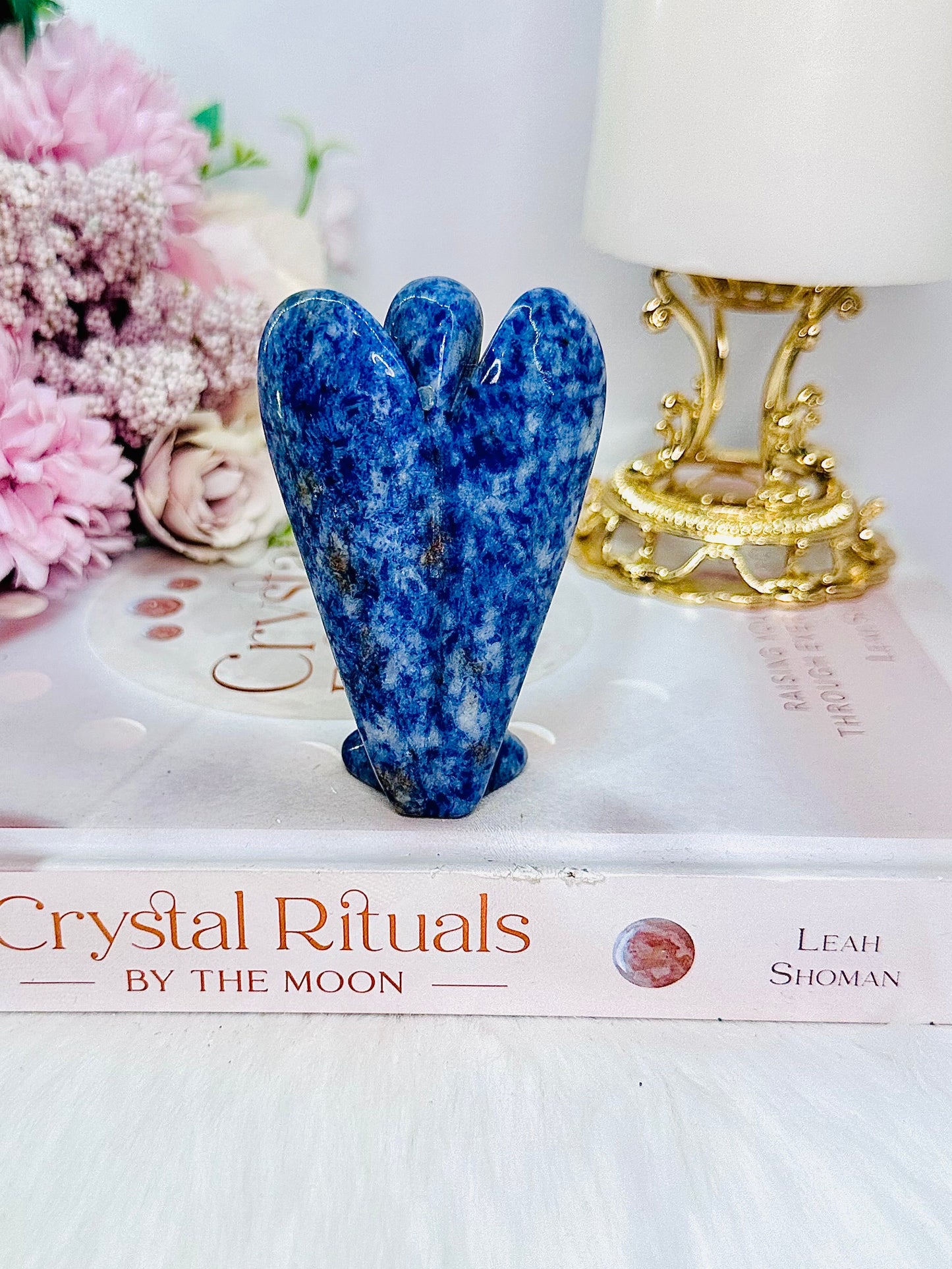 Sodalite Angel Carving 8cm