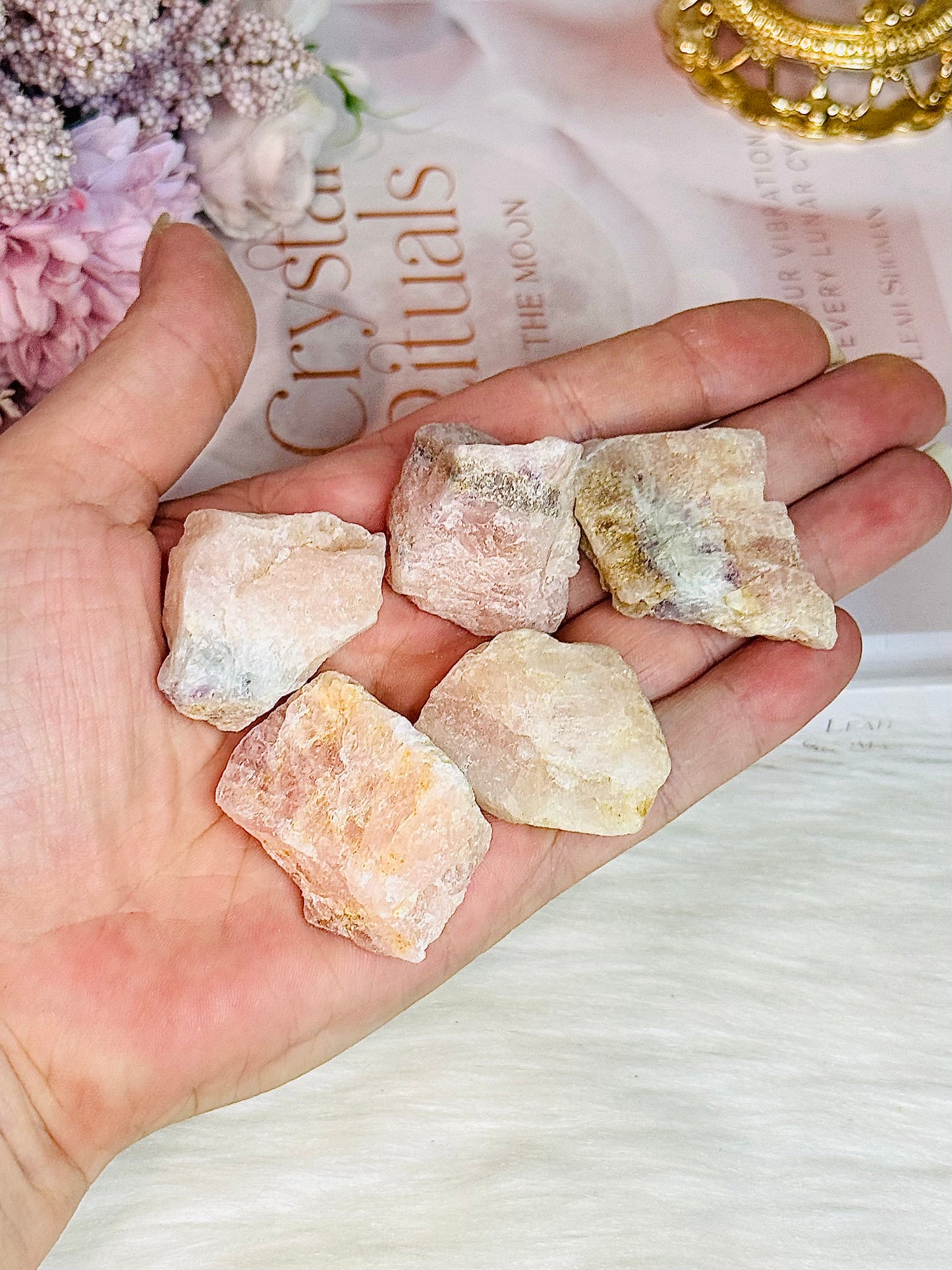 Pink Opal Specimen x 5