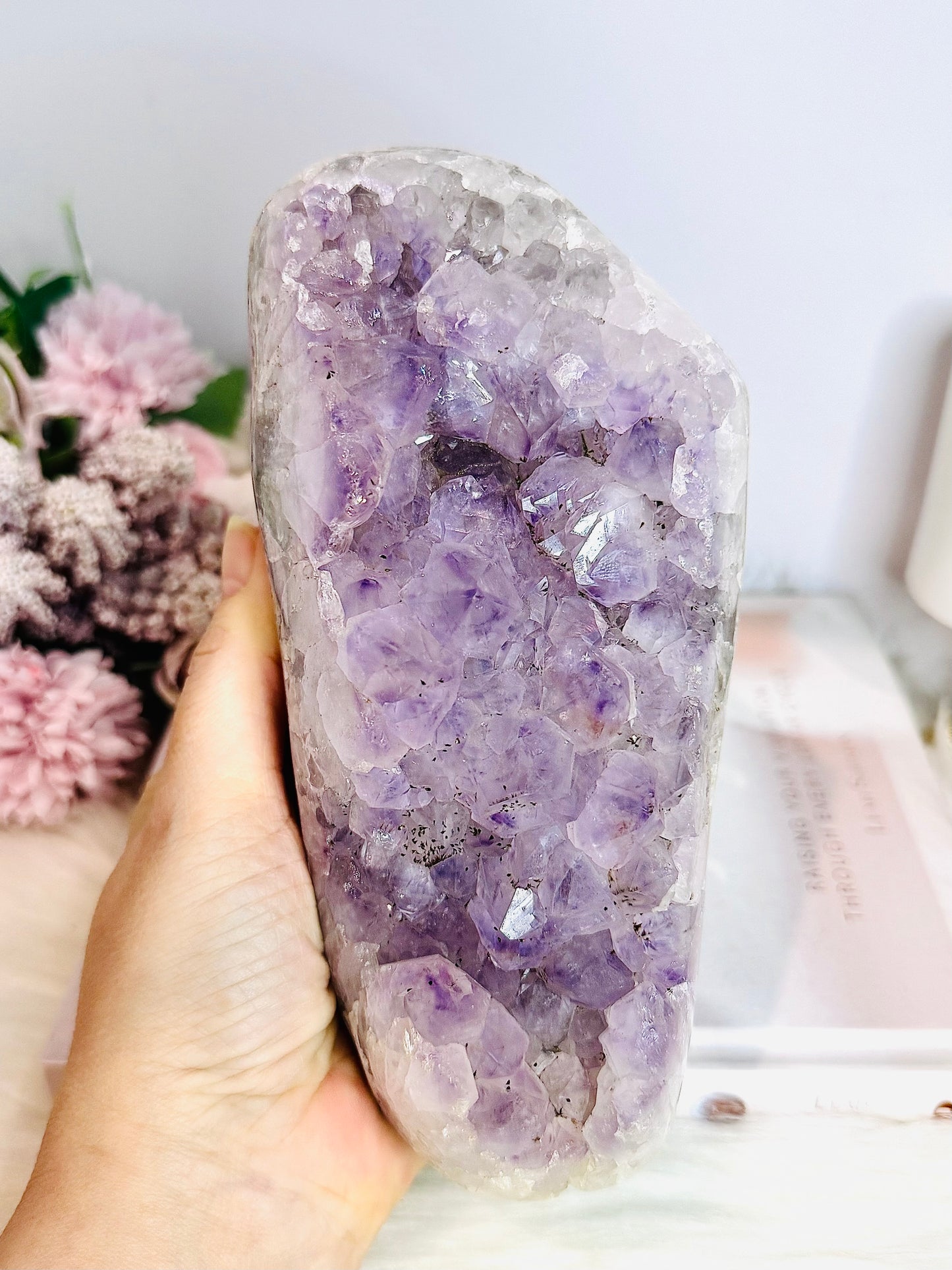 Large Chunky 1.42KG 19cm Amethyst Natural Cluster From Brazil