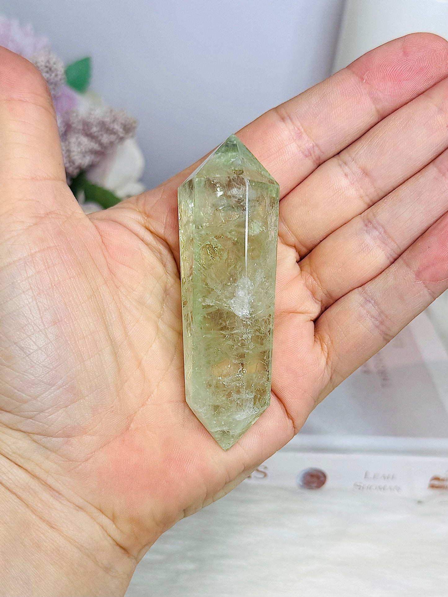 Prasiolite | Green Amethyst Double Terminated Point 8.5cm