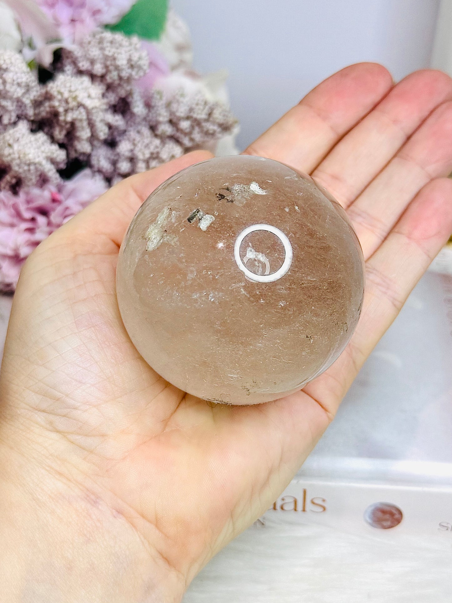 Smokey Quartz Sphere On Stand 341g