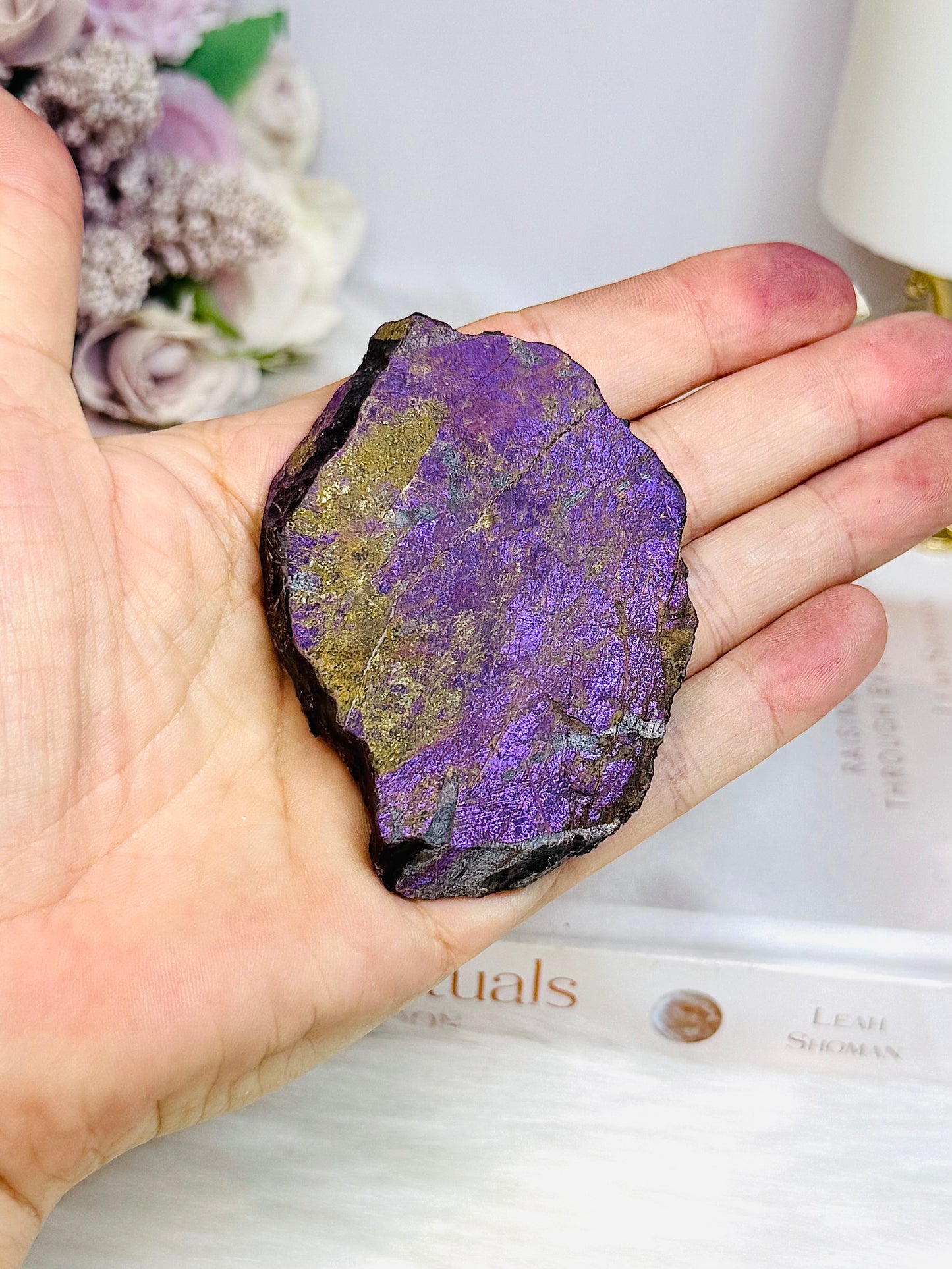Purpurite Slab On Stand 7.5cm