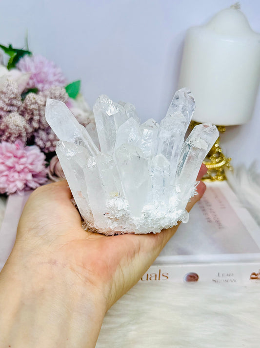 Large Lab Created Clear Quartz Specimen 451g