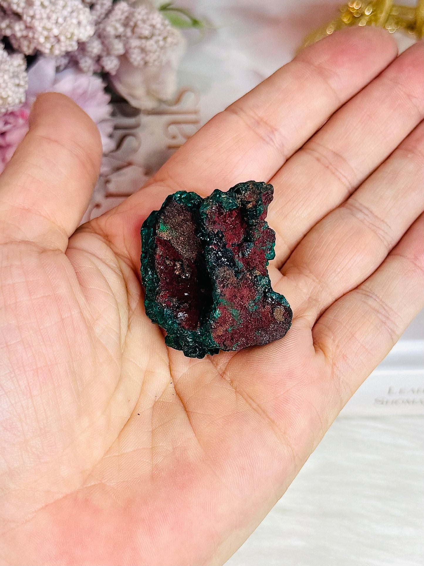 ⚜️ SALE ⚜️ Rare Natural Green Dioptase Specimen from Mashamba West Mine, Congo 4cm