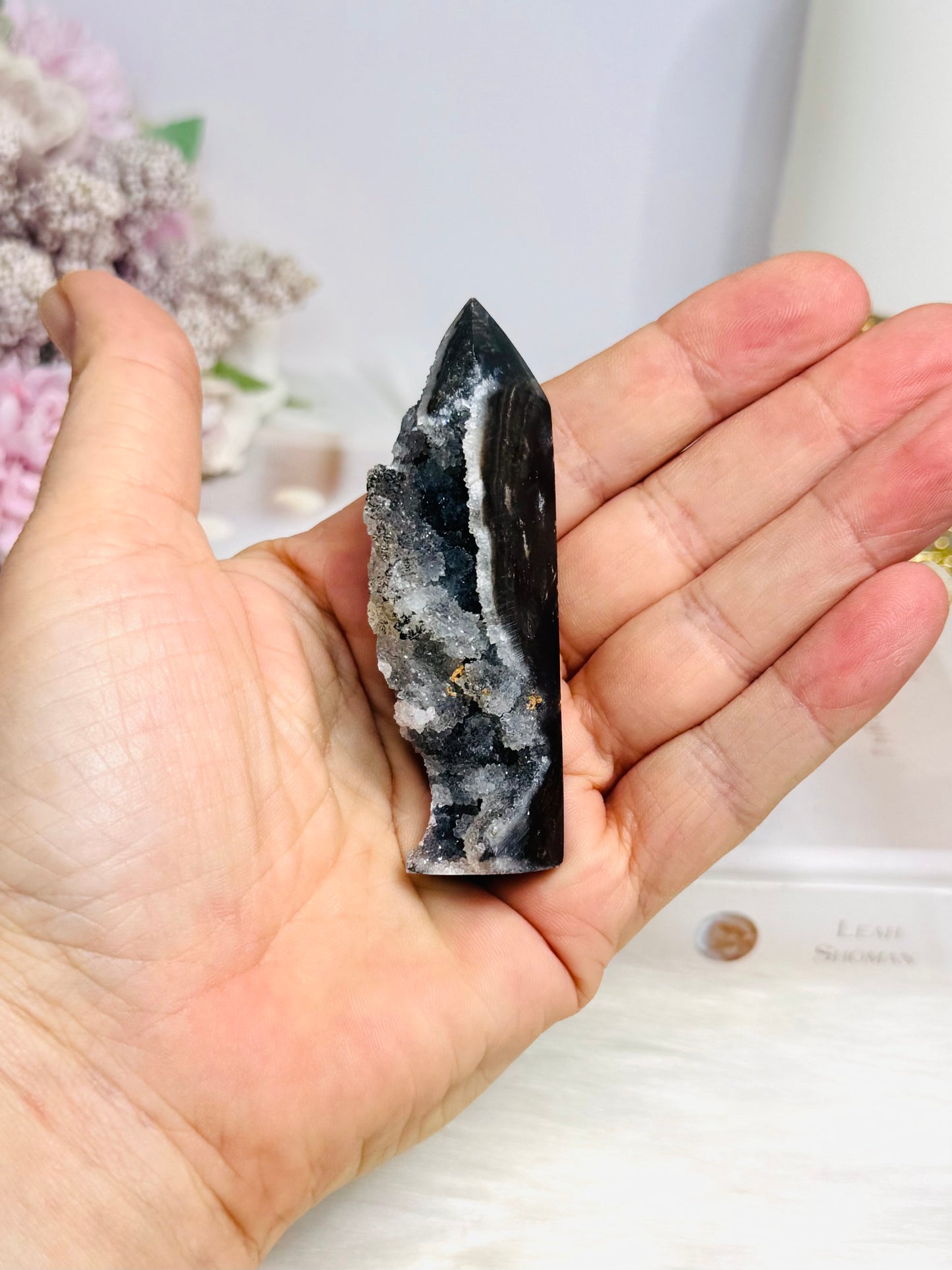 Black Sphalerite Tower 7.5cm