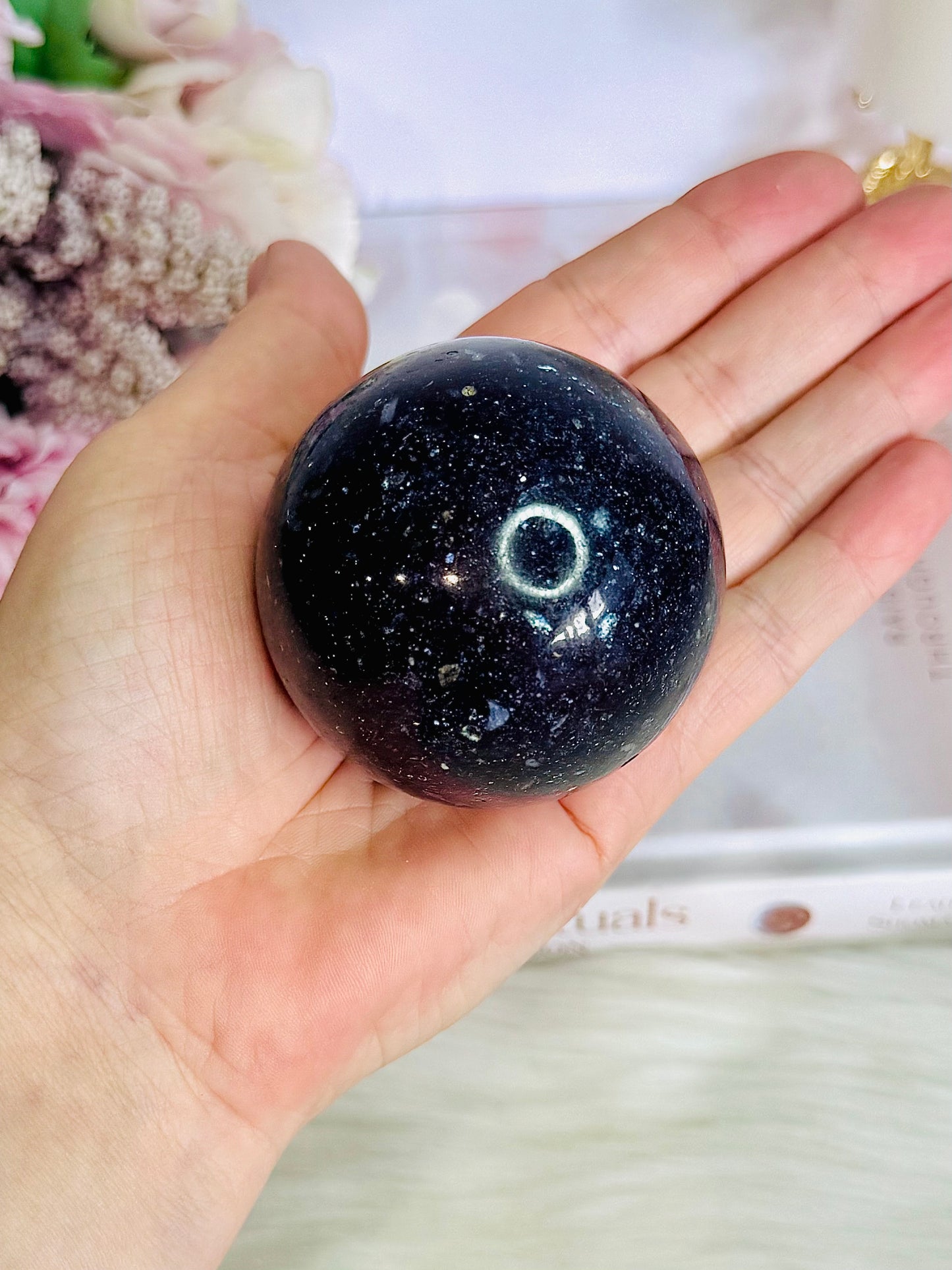 Purple Lepidolite | Mica Sphere On Stand 271grams