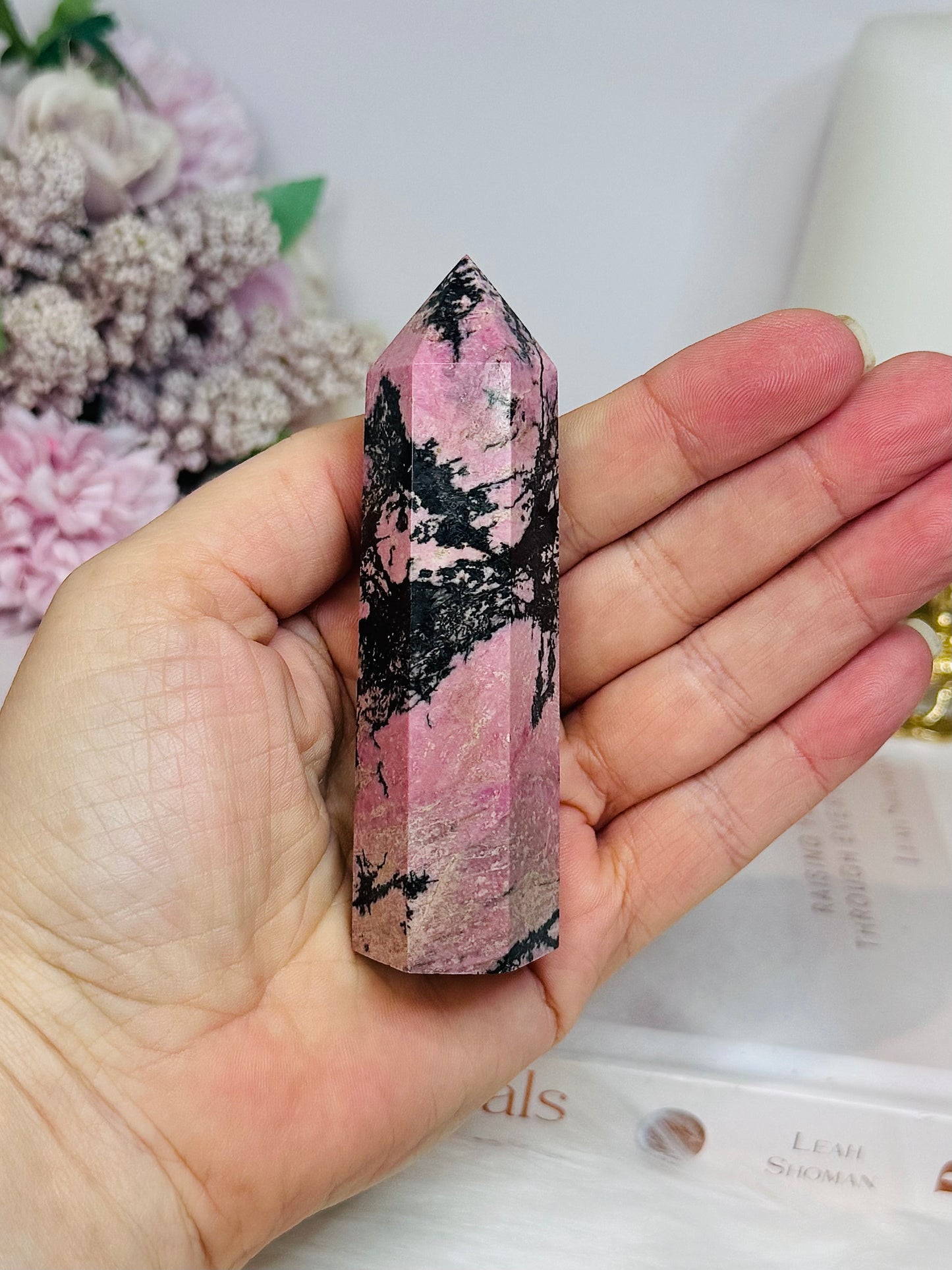 Rhodonite Chunky Tower 9.5cm