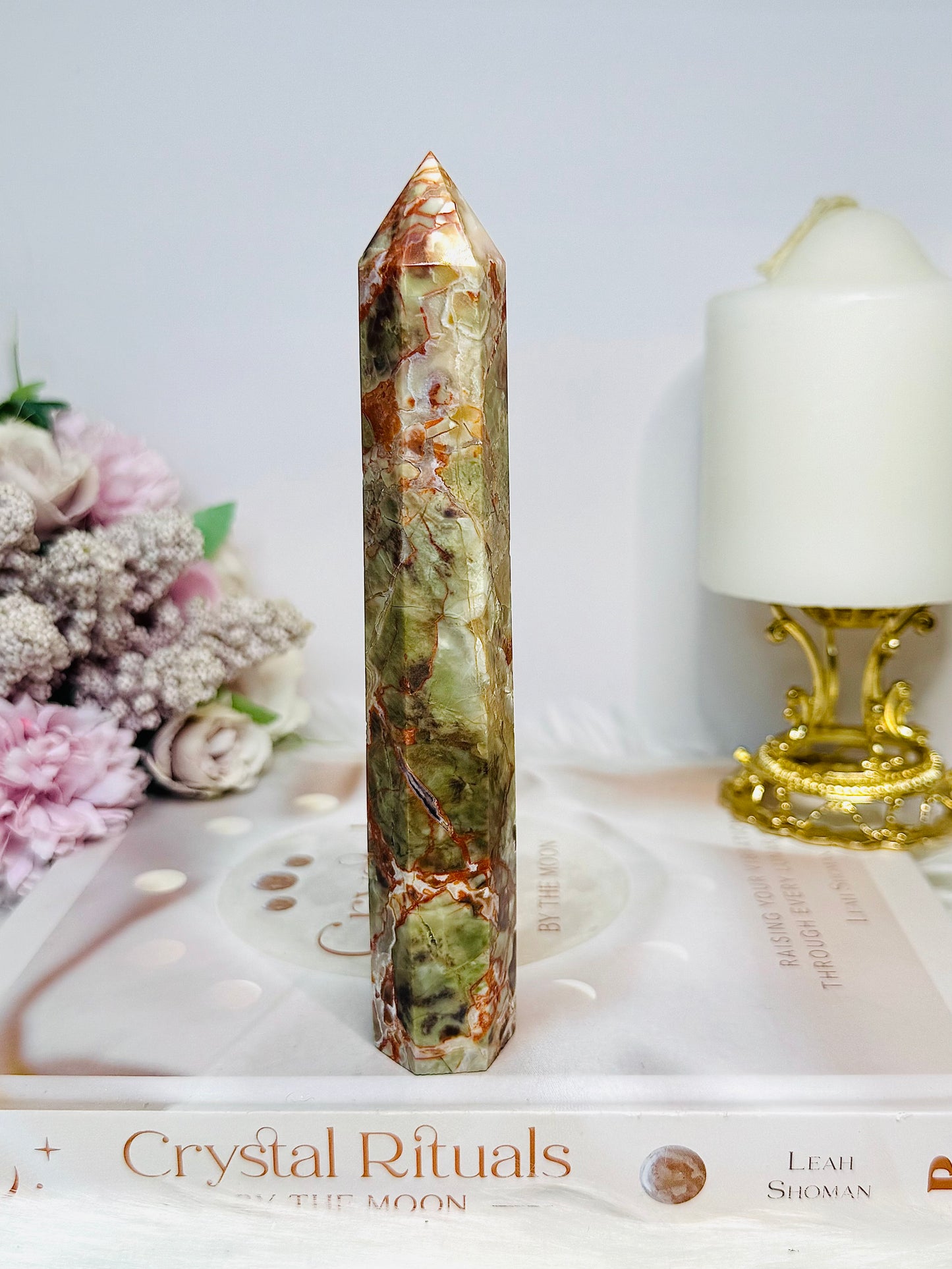 Money Agate Tower 16cm