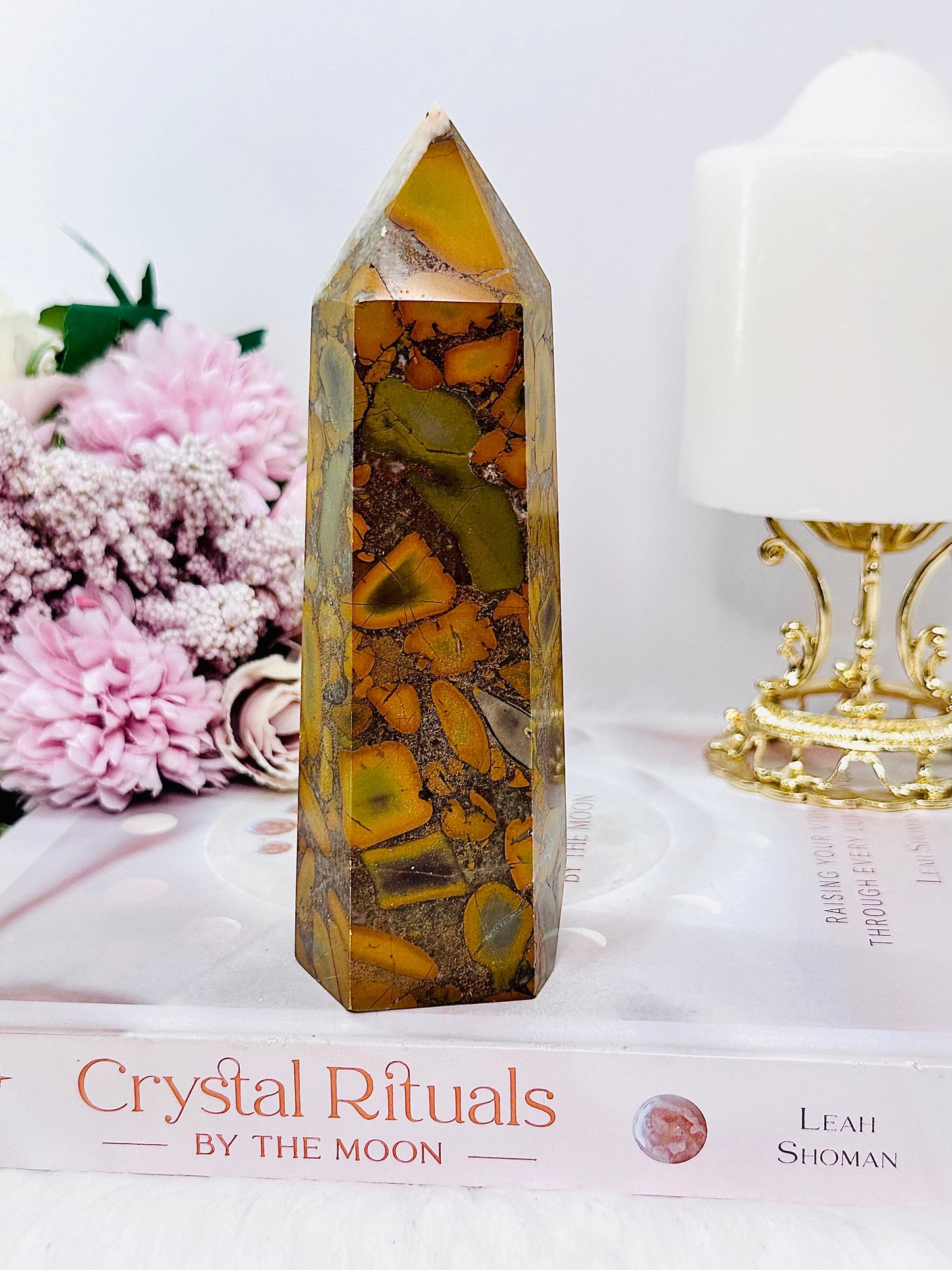 Large Chunky 15cm 408gram Fruit Jasper Tower