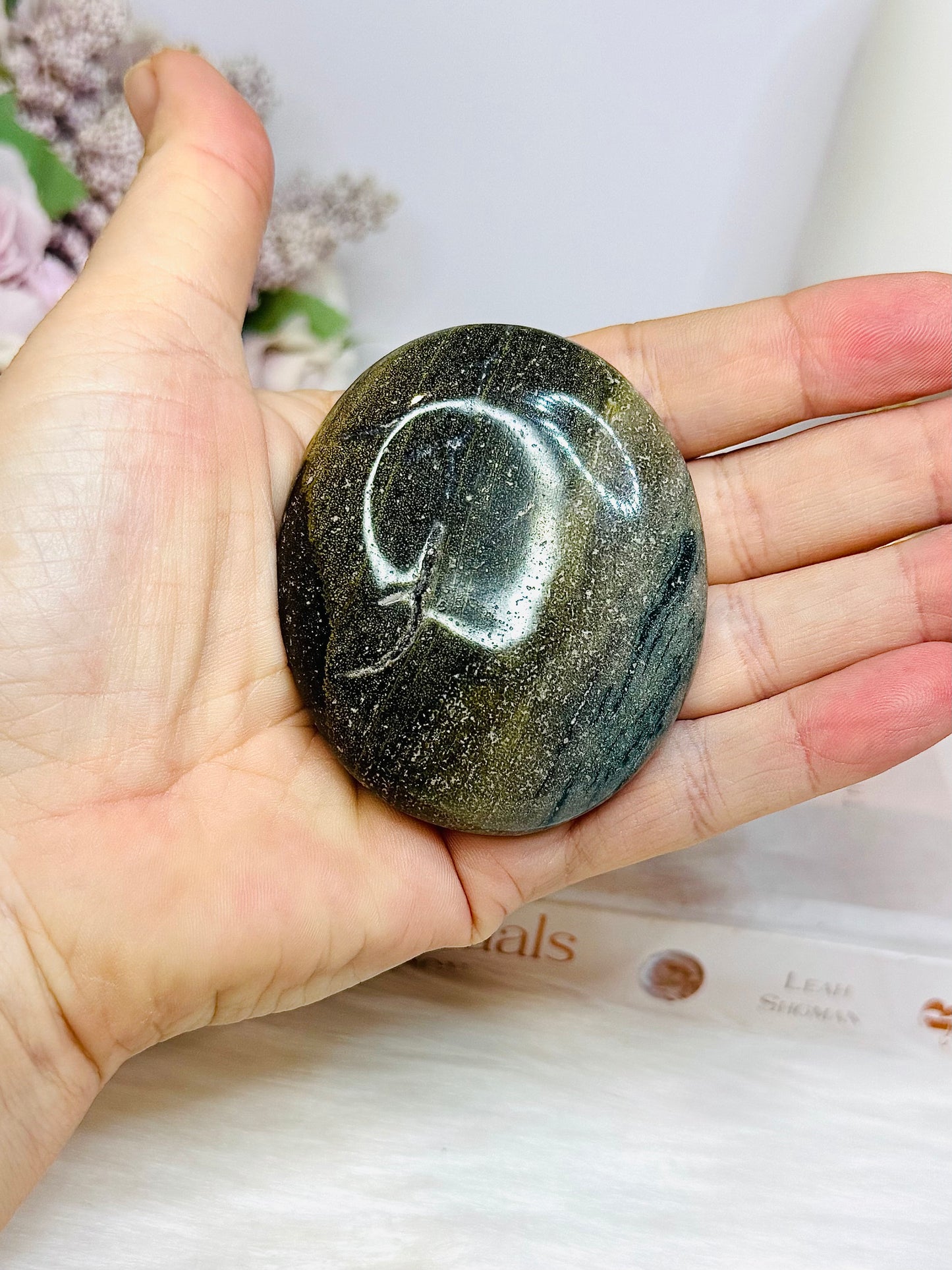 Large Ocean Jasper Palm Stone