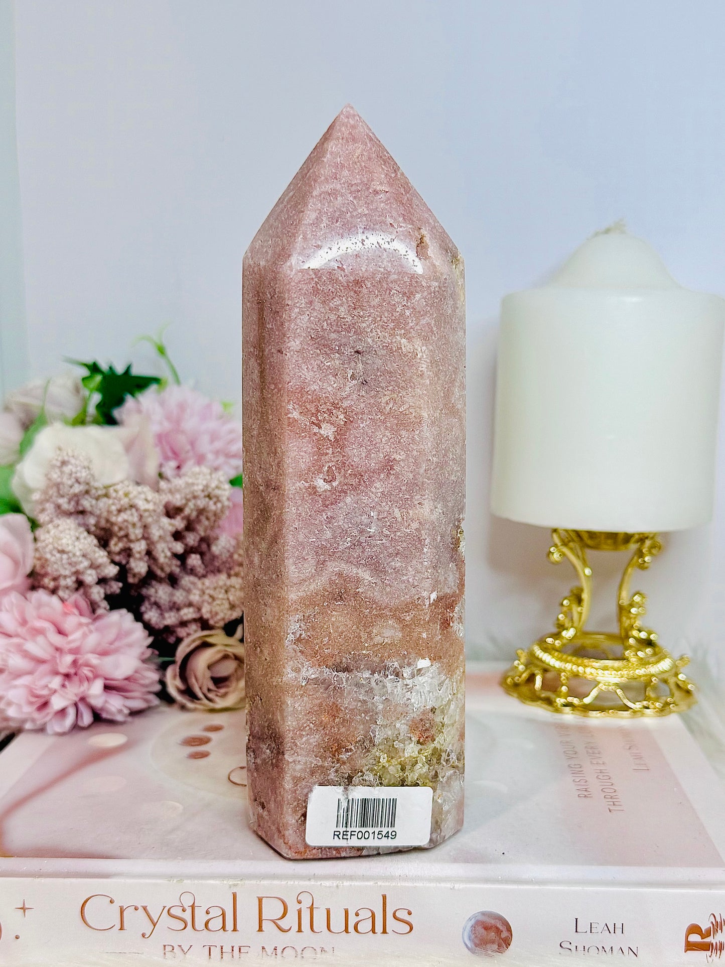 Large Druzy Pink Amethyst Tower 17.5cm