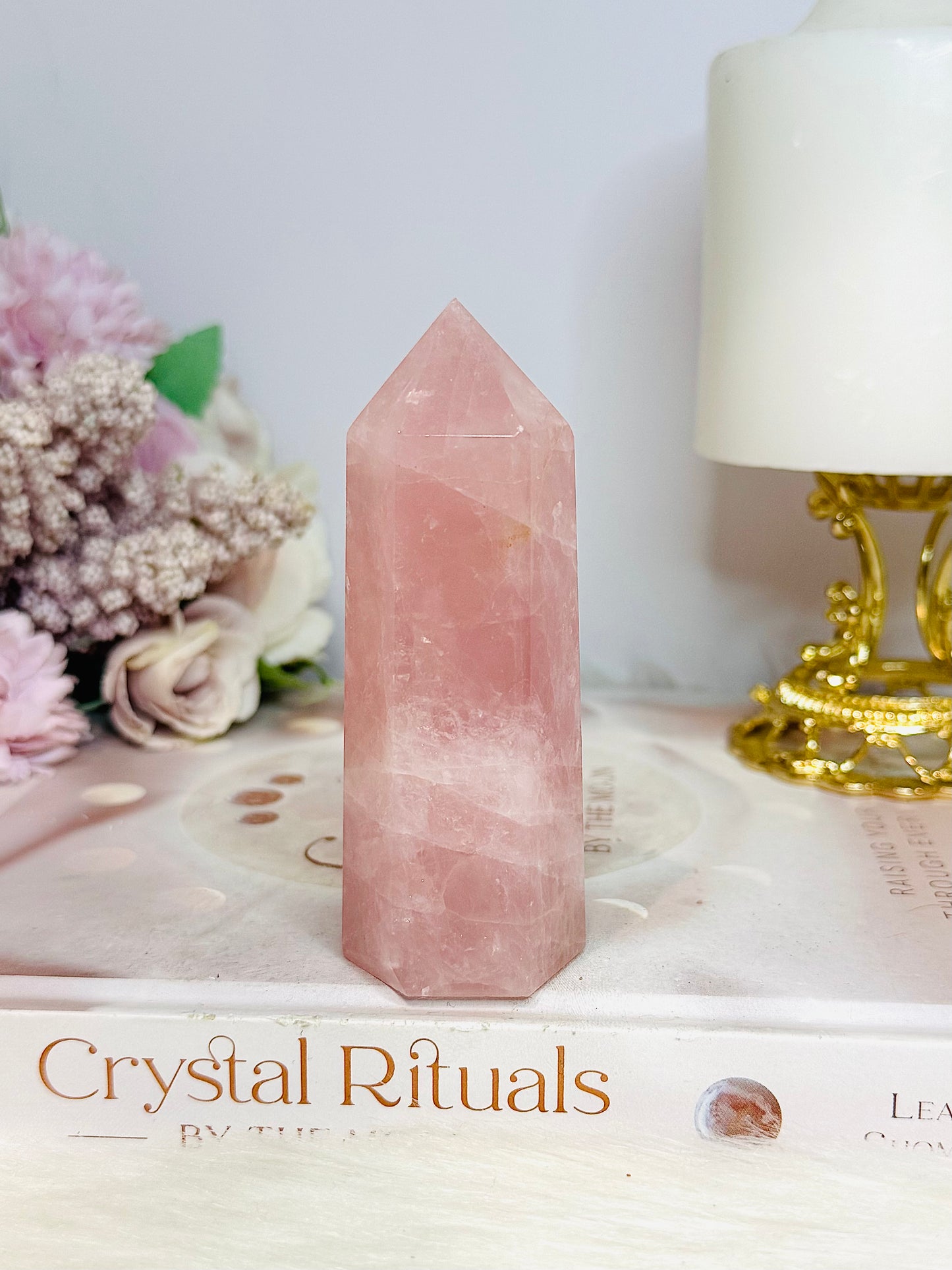 High Grade Rose Quartz Tower 10cm
