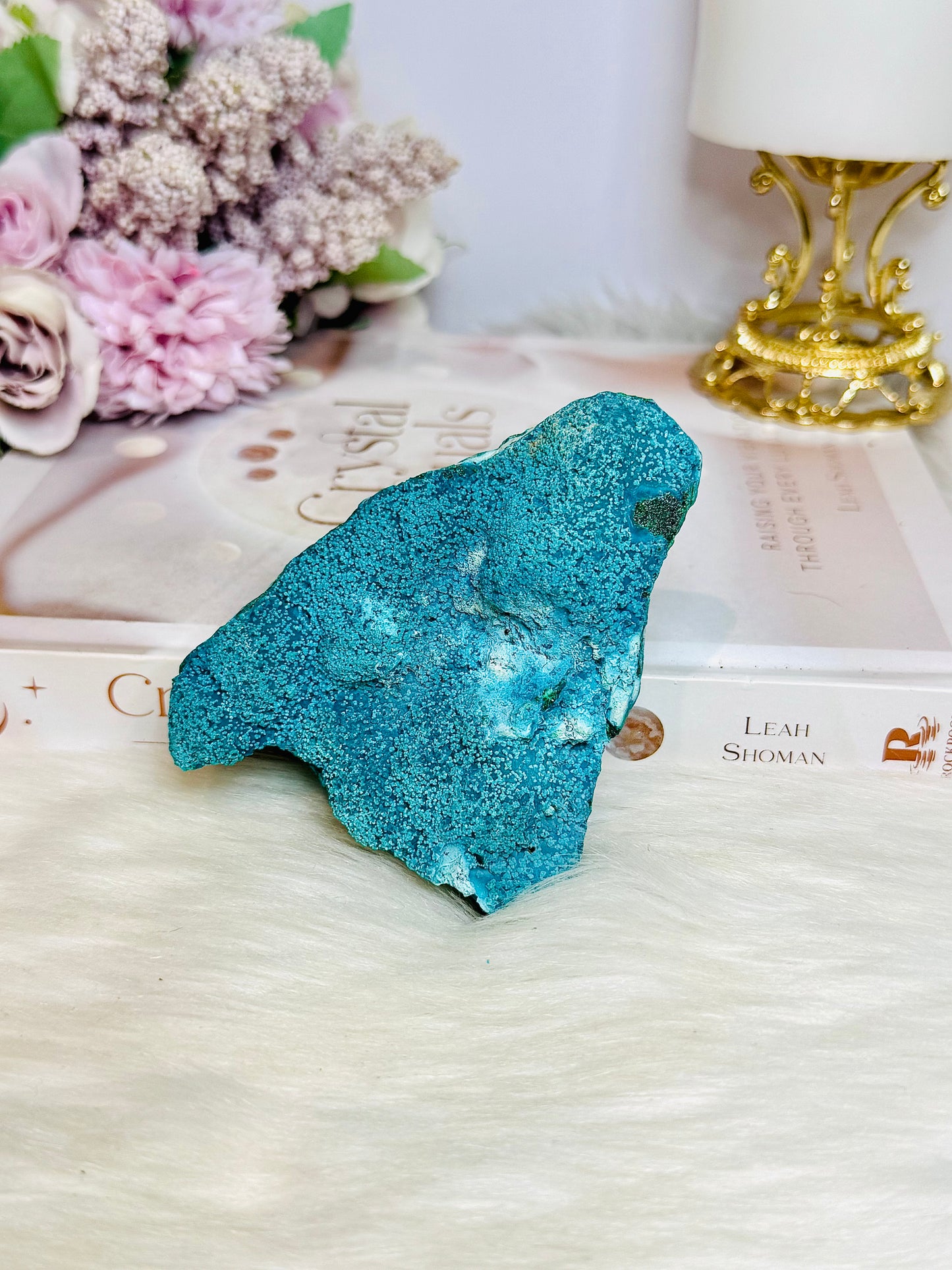 Large Malachite | Chrysocolla Polished Natural Freeform 9cm 232g