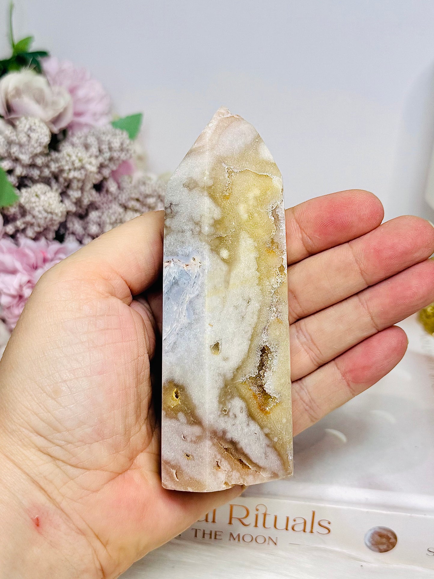 Pink Amethyst Druzy Tower 11cm