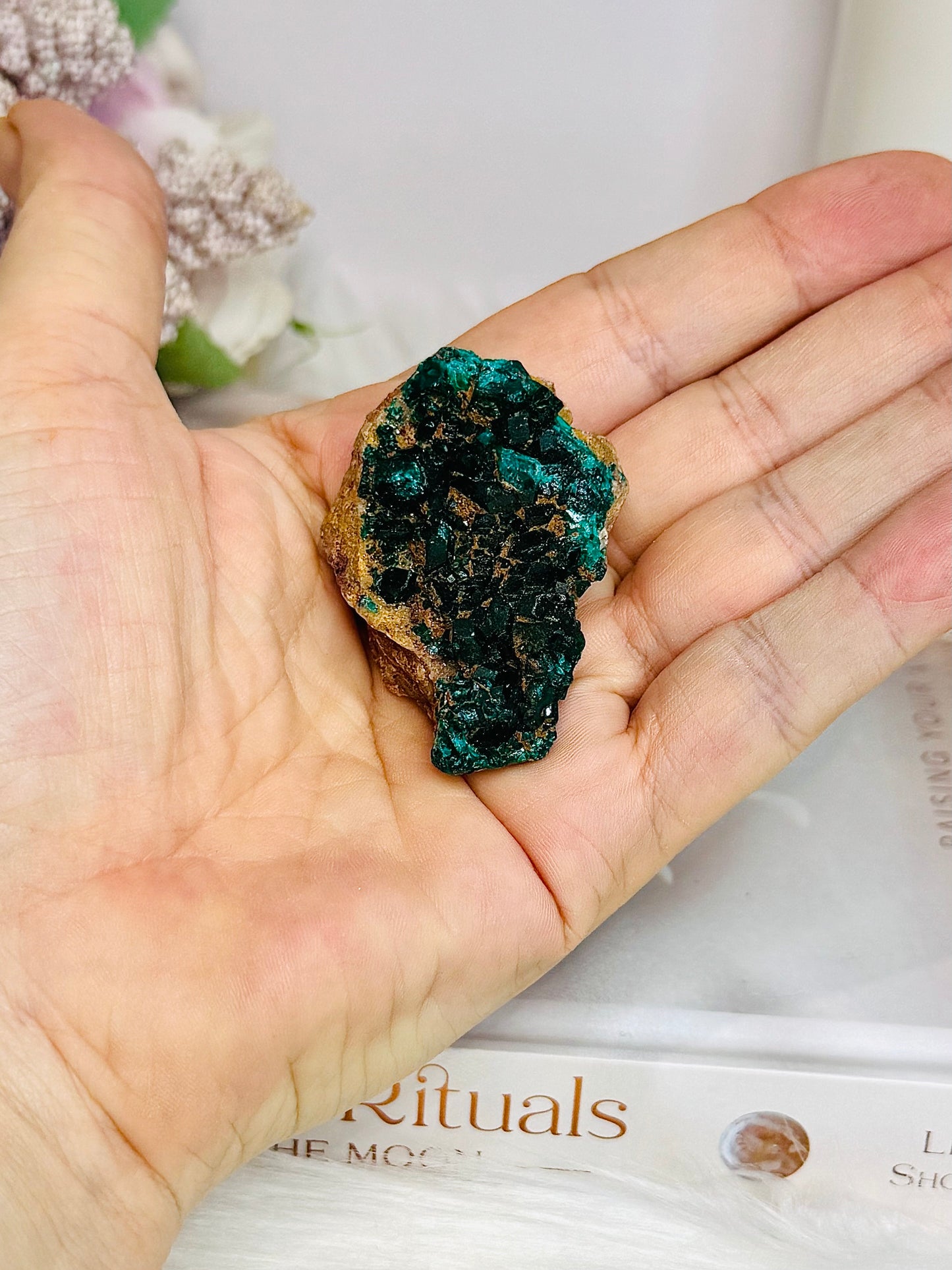 Rare Green Dioptase Specimen 35g