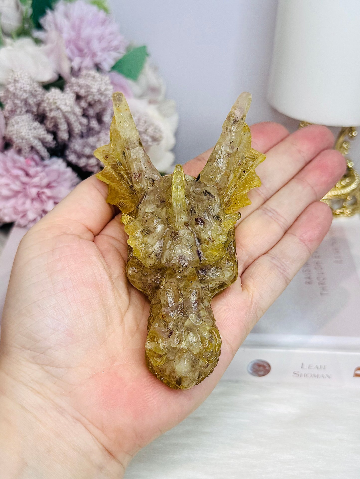 Super Seven Filled Resin Dragon 9cm