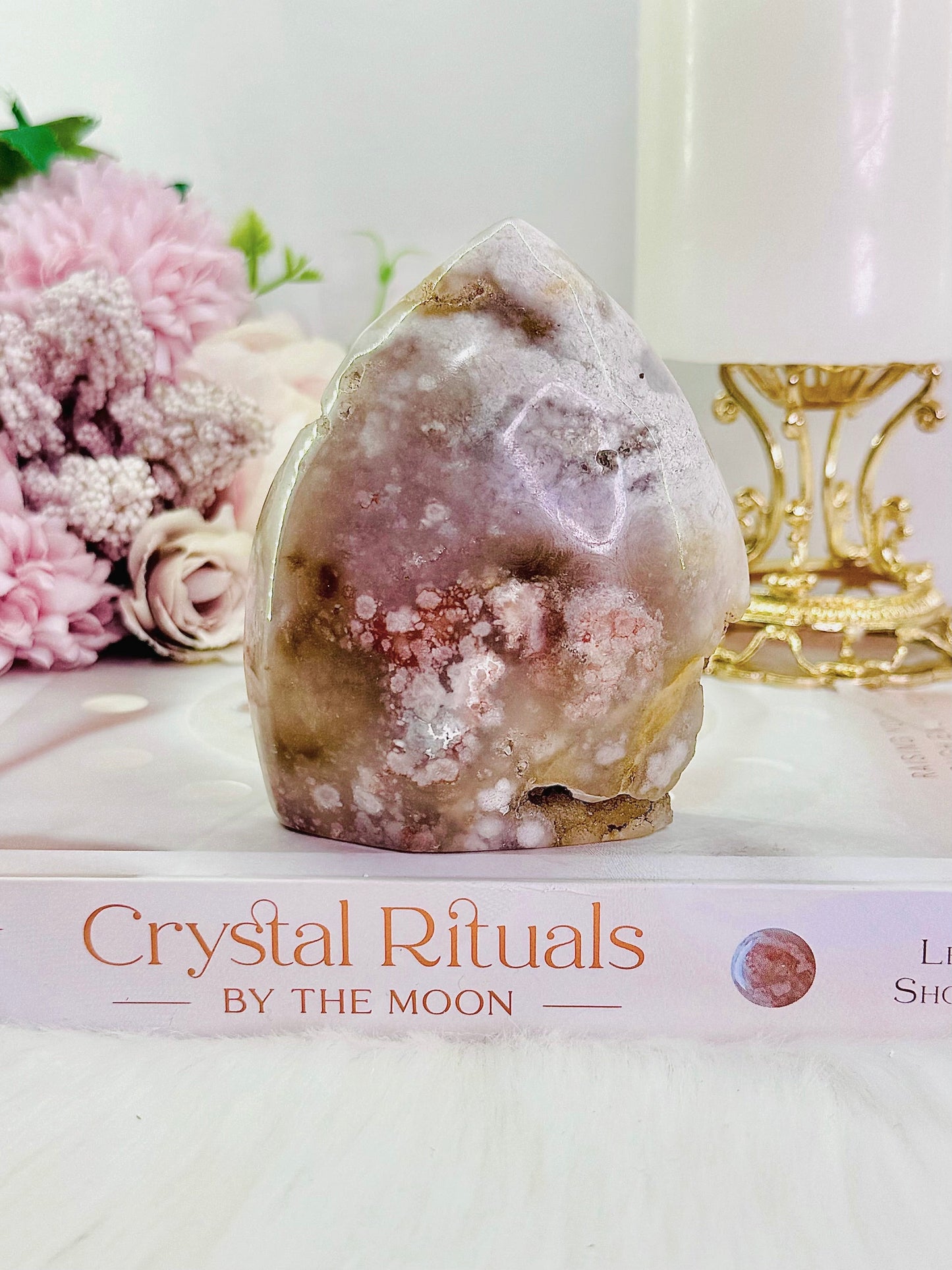 Druzy Flower Agate Freeform | Flame 9cm