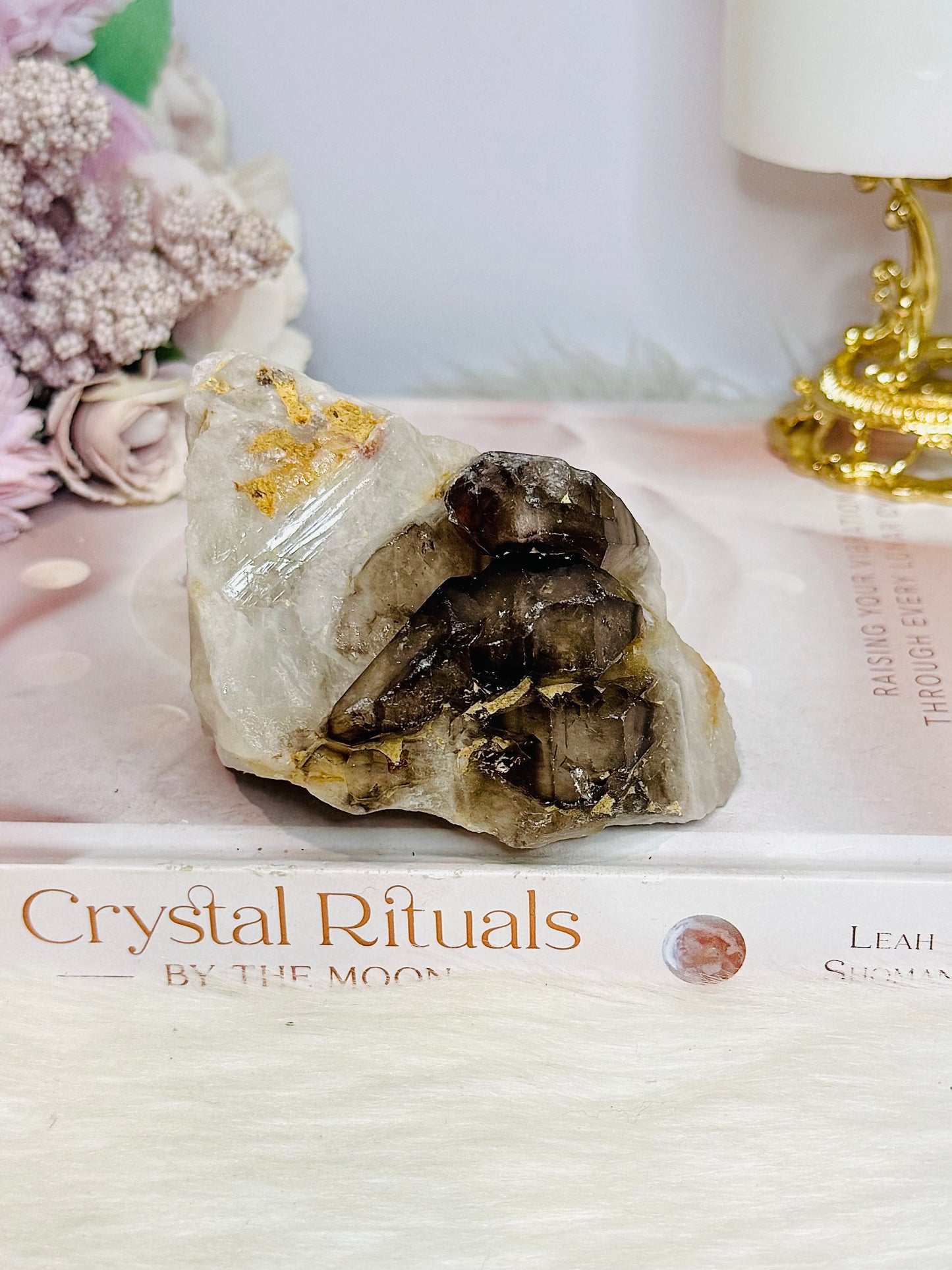 Natural Elestial Alligator Quartz Specimen 340g