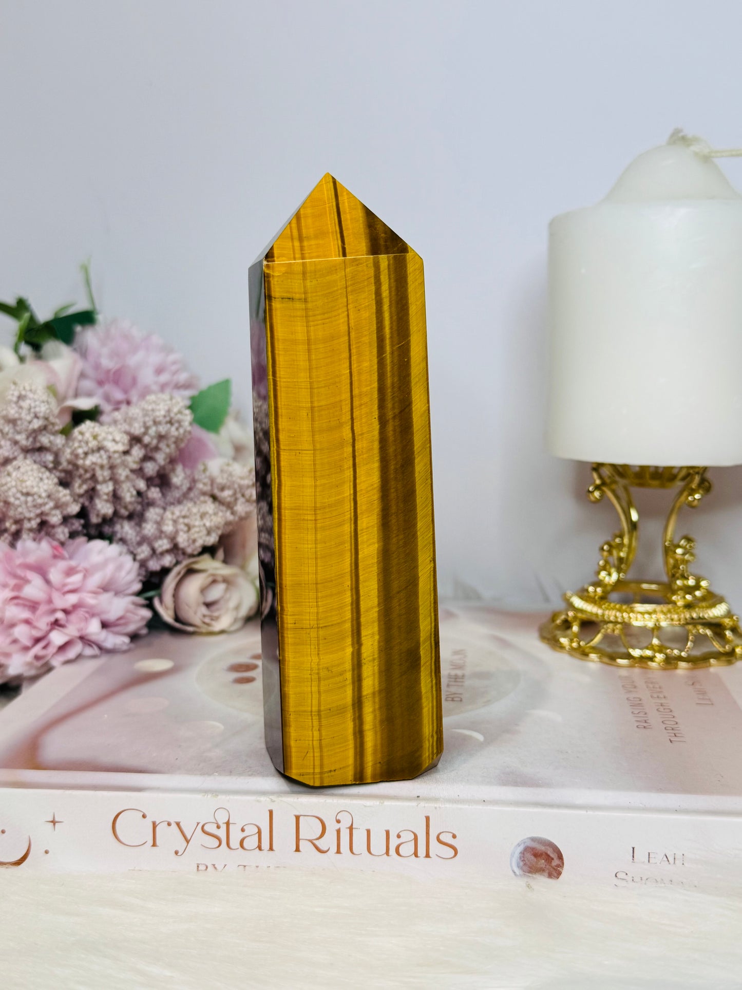 Tigers Eye Large Chunky Tower Full Of Flash 14cm